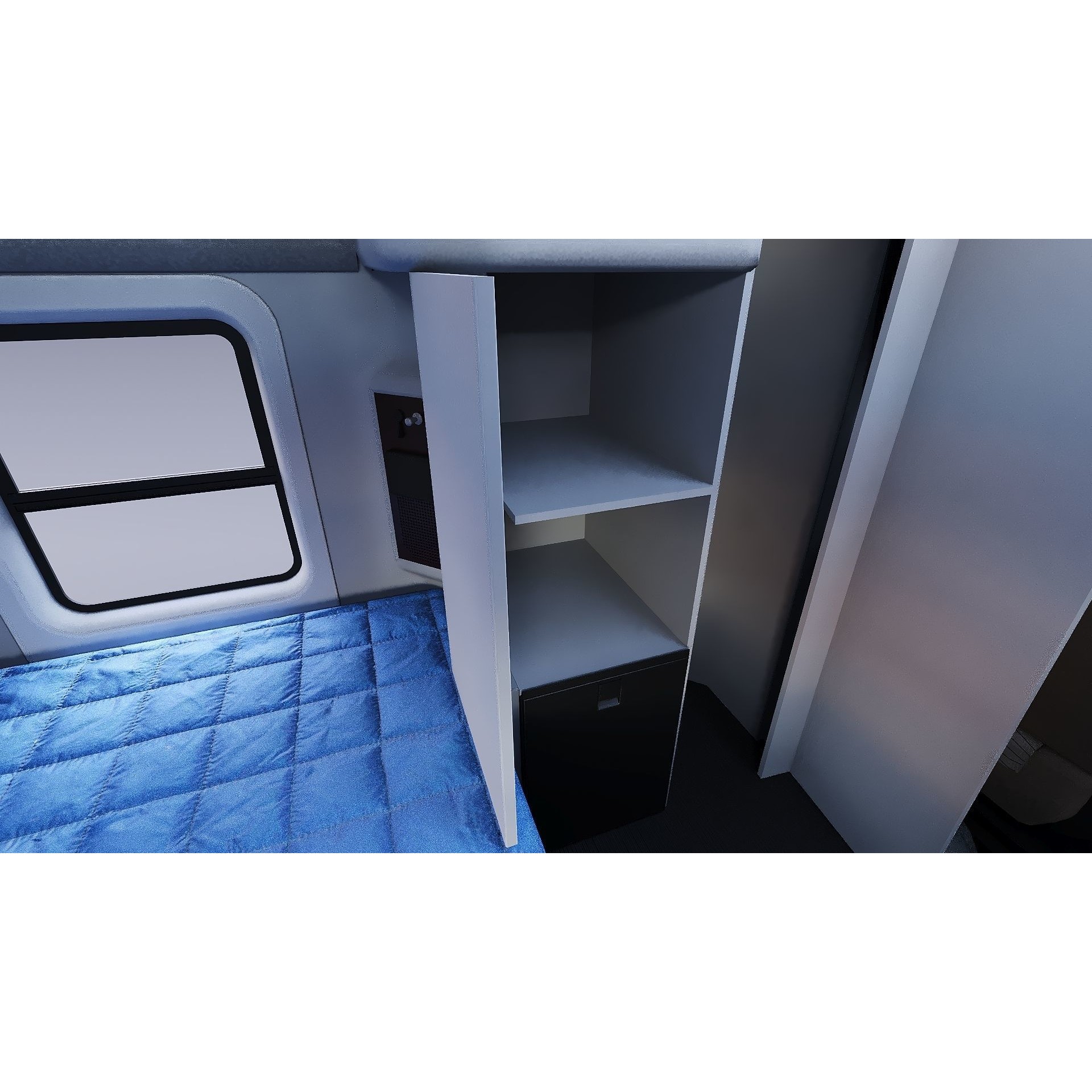 Kenworth W900 Sleeper - Low-Poly Game-Ready 3D Model - View 26