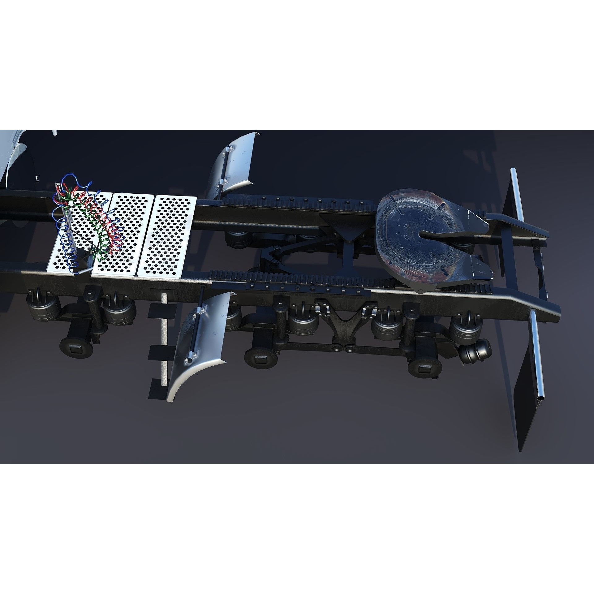 Kenworth W900 Sleeper - Low-Poly Game-Ready 3D Model - View 34