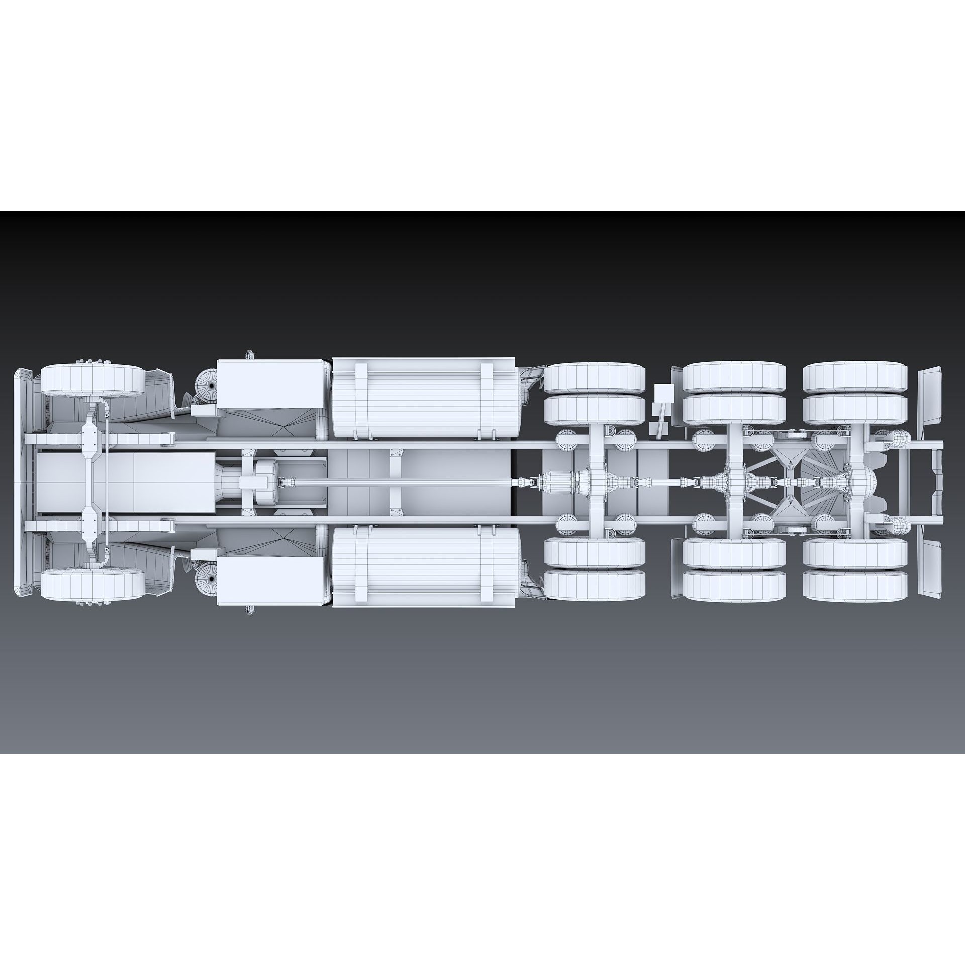 Kenworth W900 Sleeper - Low-Poly Game-Ready 3D Model - View 50