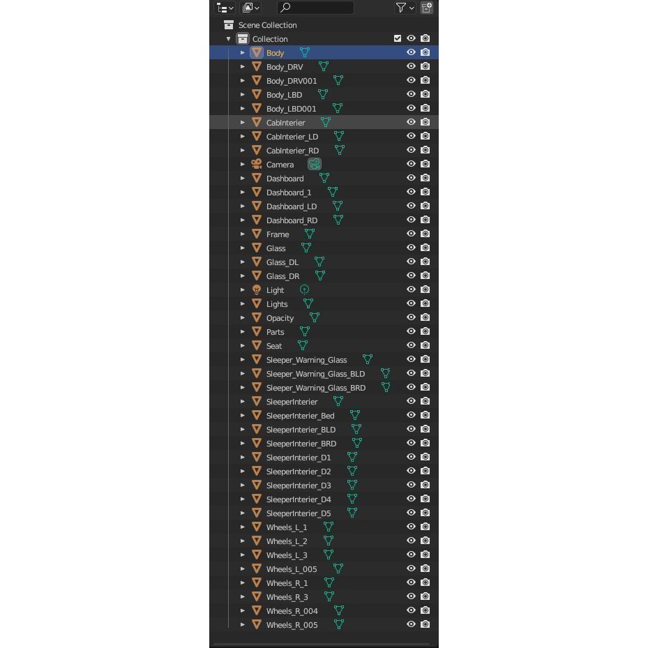 Kenworth W900 Sleeper - Low-Poly Game-Ready 3D Model - View 69