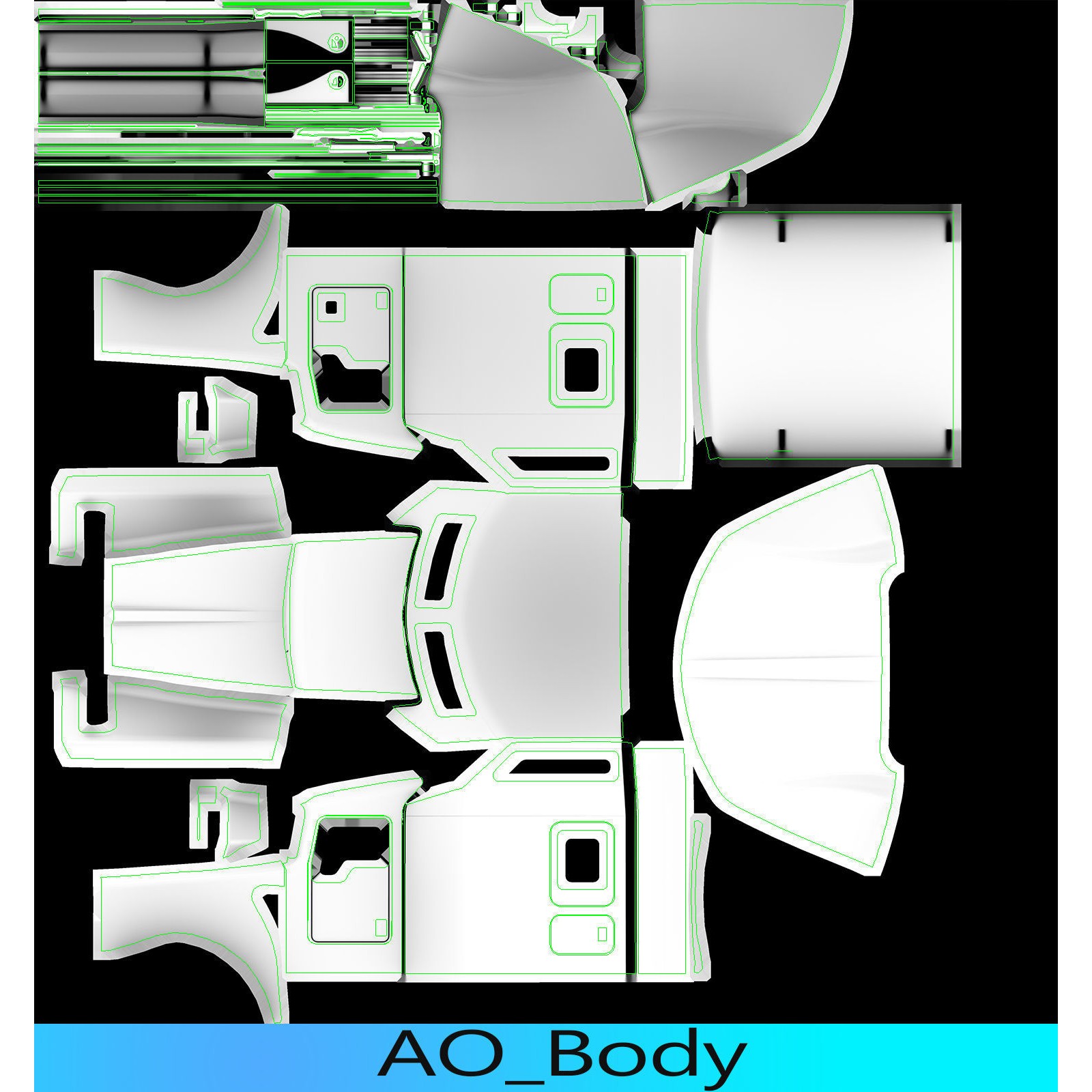 Kenworth W900 Sleeper - Low-Poly Game-Ready 3D Model - View 72