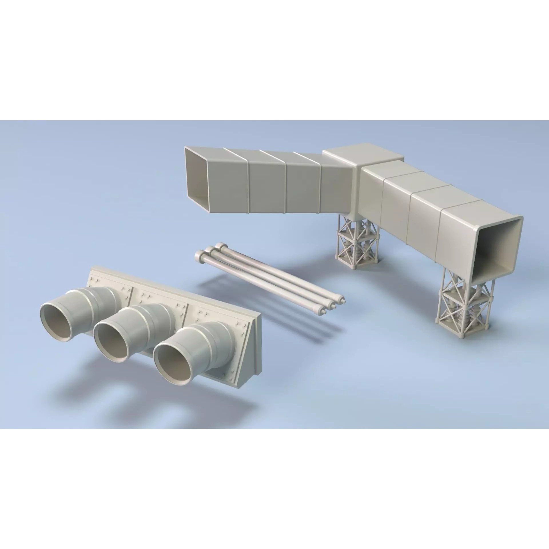Industrial Units Collection 4 - Low-Poly Game-Ready 3D Model - View 13