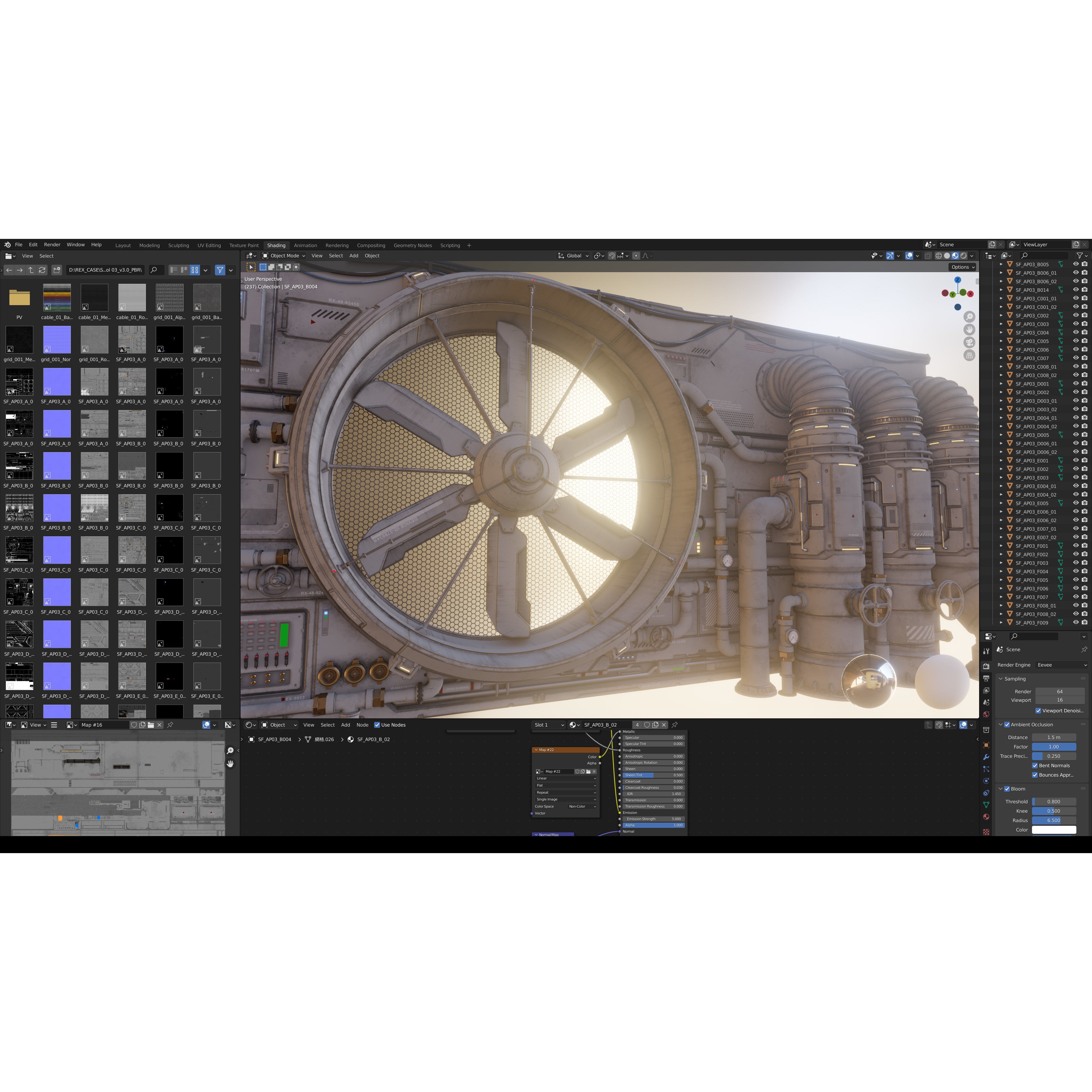 Sci-Fi Architecture Panels Kit Vol 03 - Low-Poly Game-Ready 3D Model - View 12