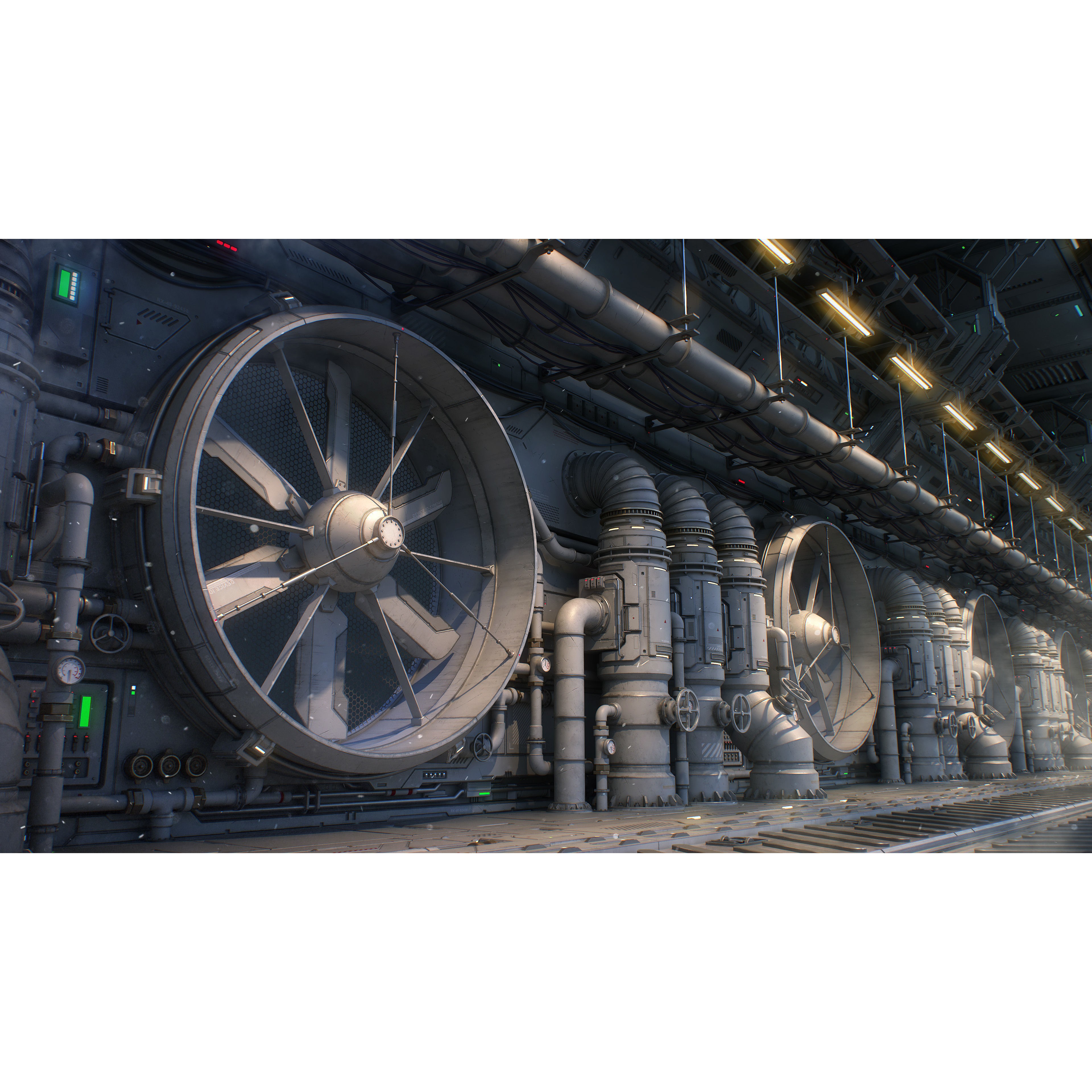 Sci-Fi Architecture Panels Kit Vol 03 - Low-Poly Game-Ready 3D Model - View 22