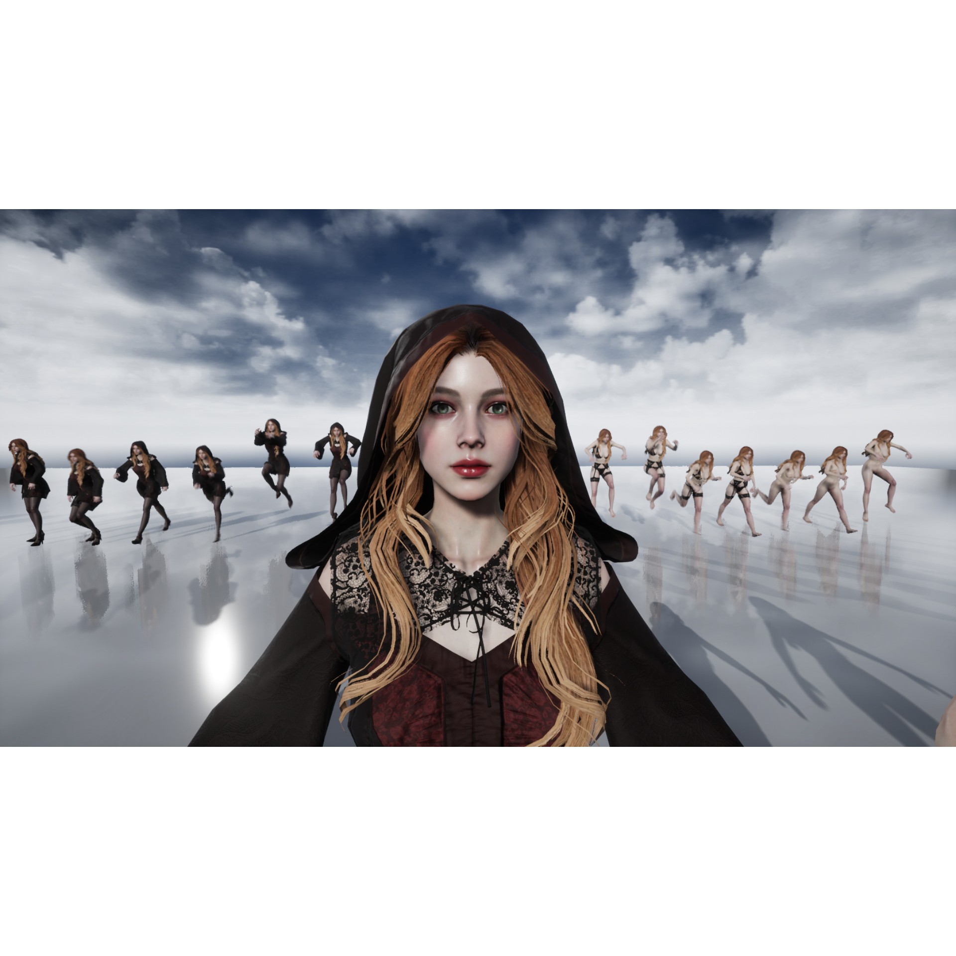 Fantasy Lady - Low-Poly Game-Ready 3D Model