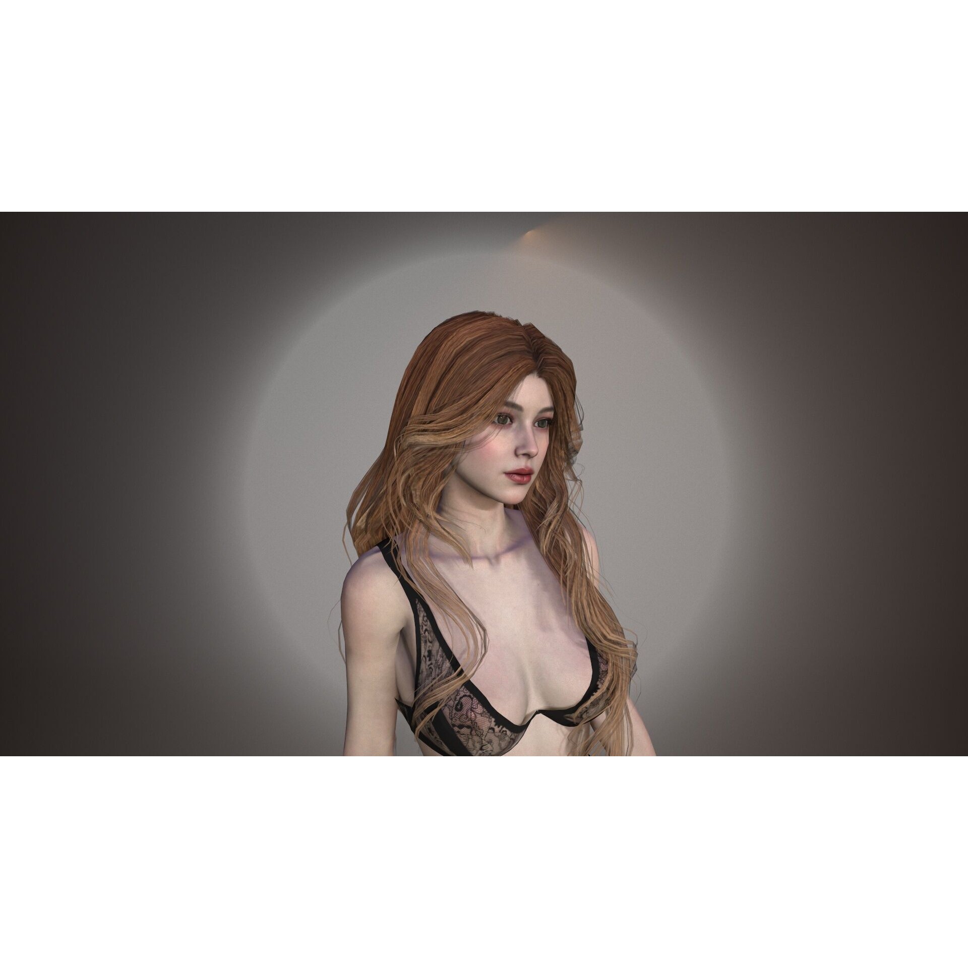 Fantasy Lady - Low-Poly Game-Ready 3D Model - View 11