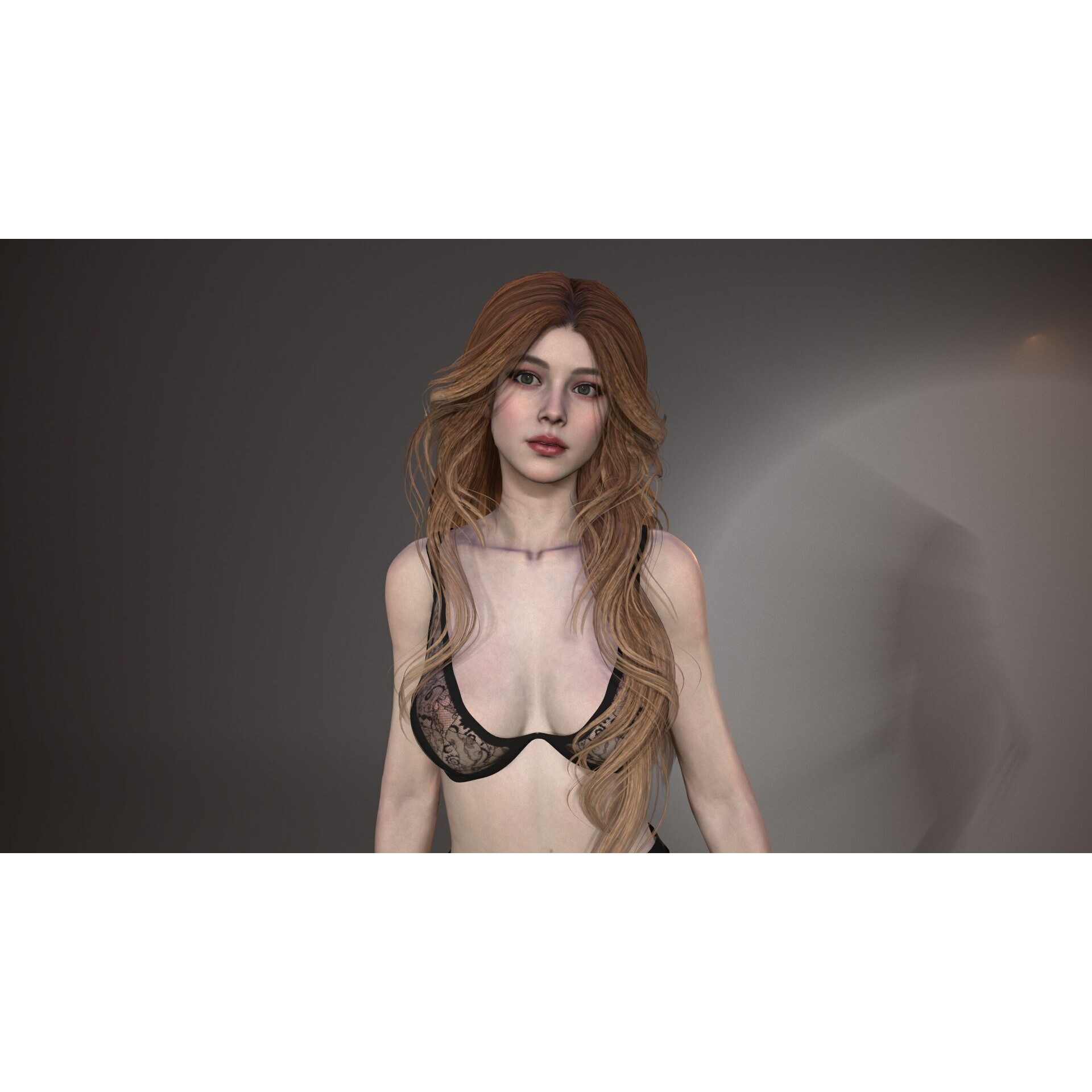 Fantasy Lady - Low-Poly Game-Ready 3D Model - View 13