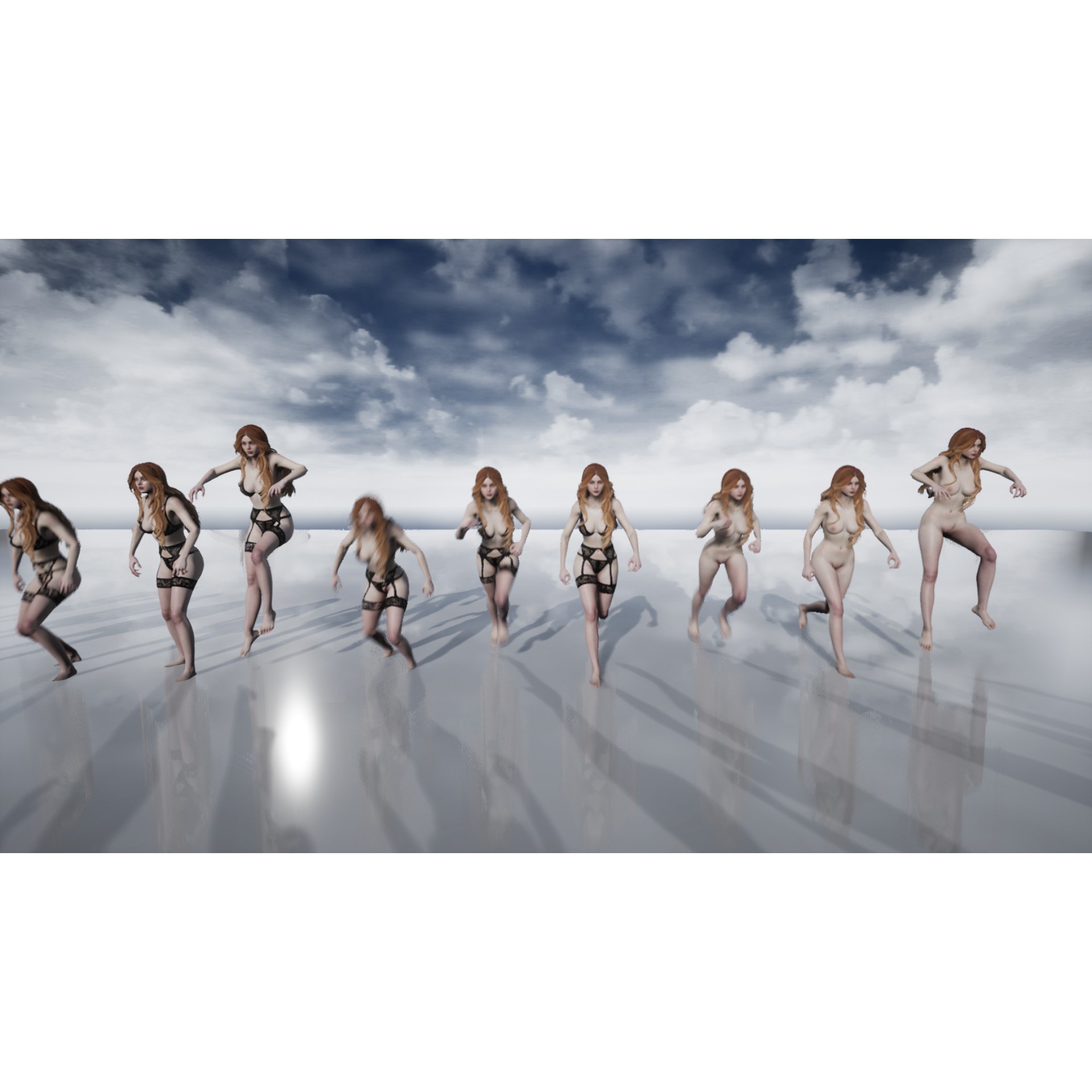 Fantasy Lady - Low-Poly Game-Ready 3D Model - View 26