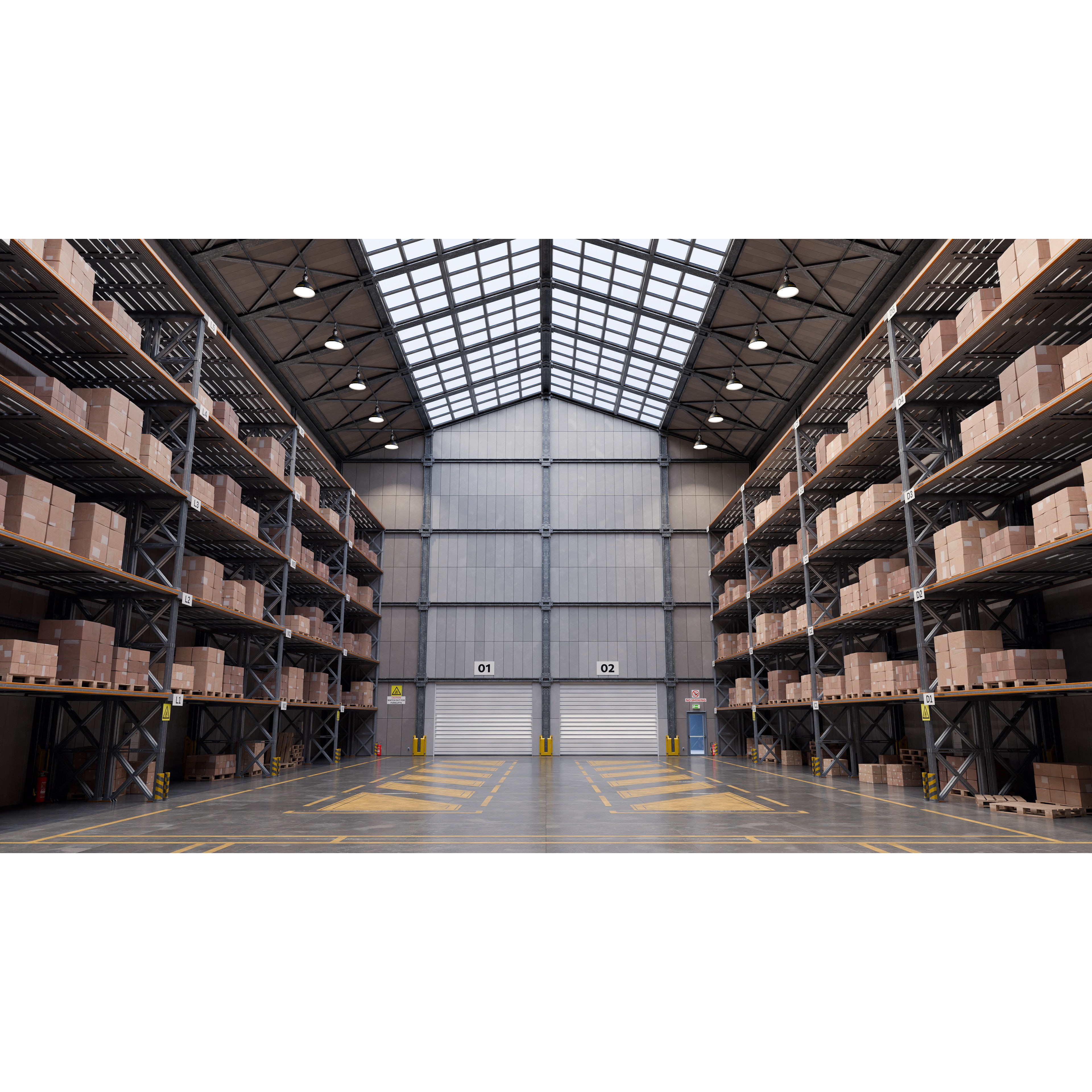 Small Warehouse - High-Poly Game-Ready 3D Model - View 11