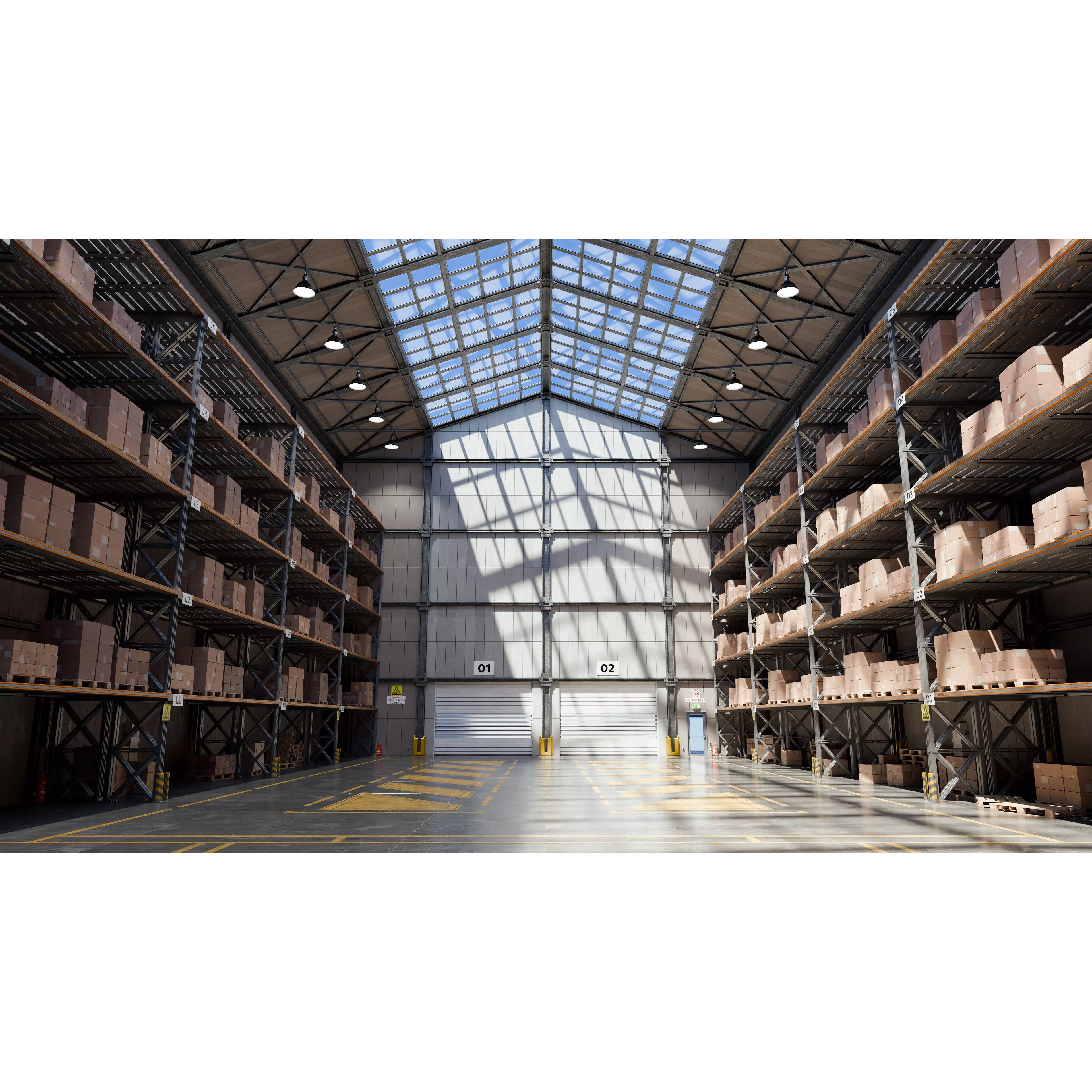 Small Warehouse - High-Poly Game-Ready 3D Model - View 2