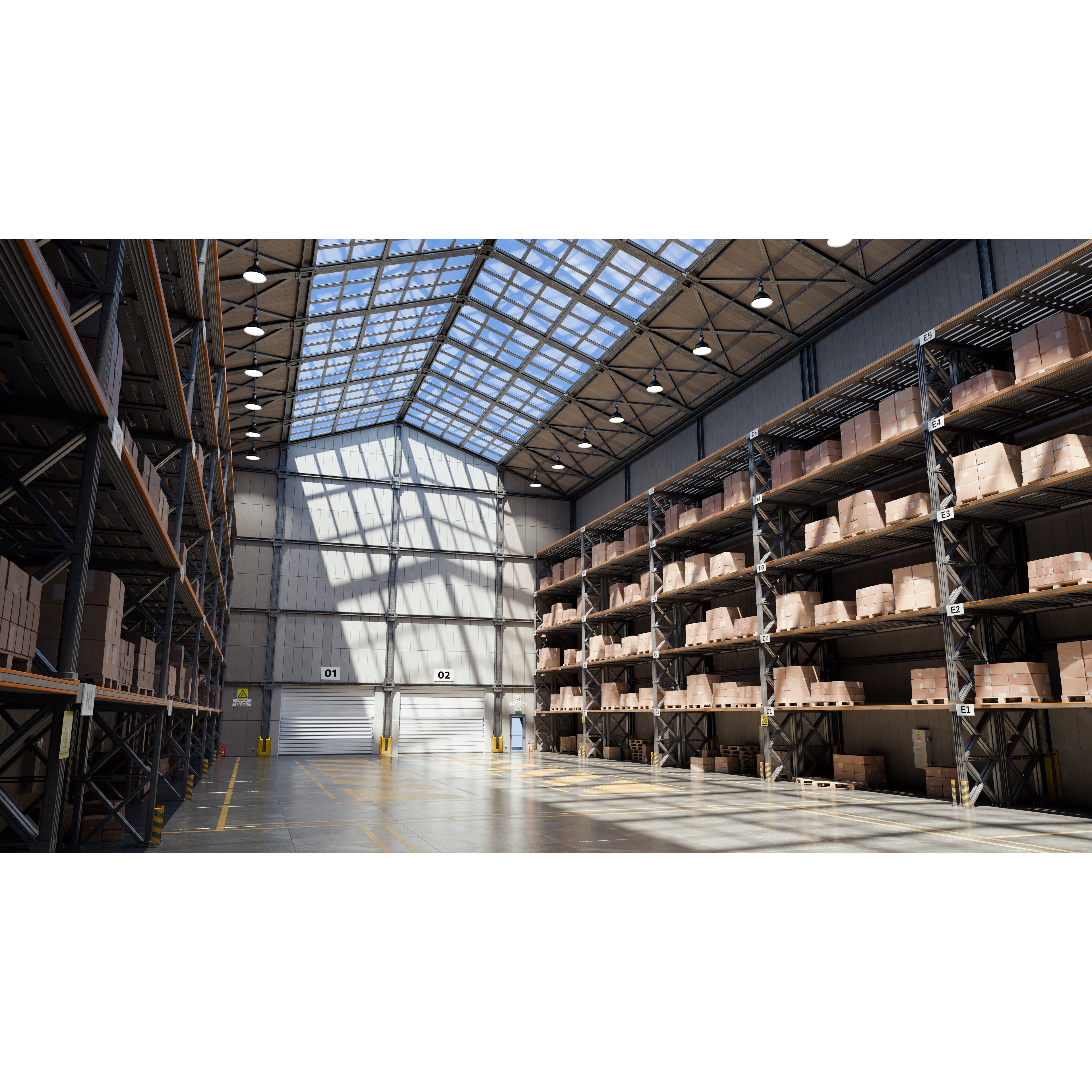 Small Warehouse - High-Poly Game-Ready 3D Model - View 4