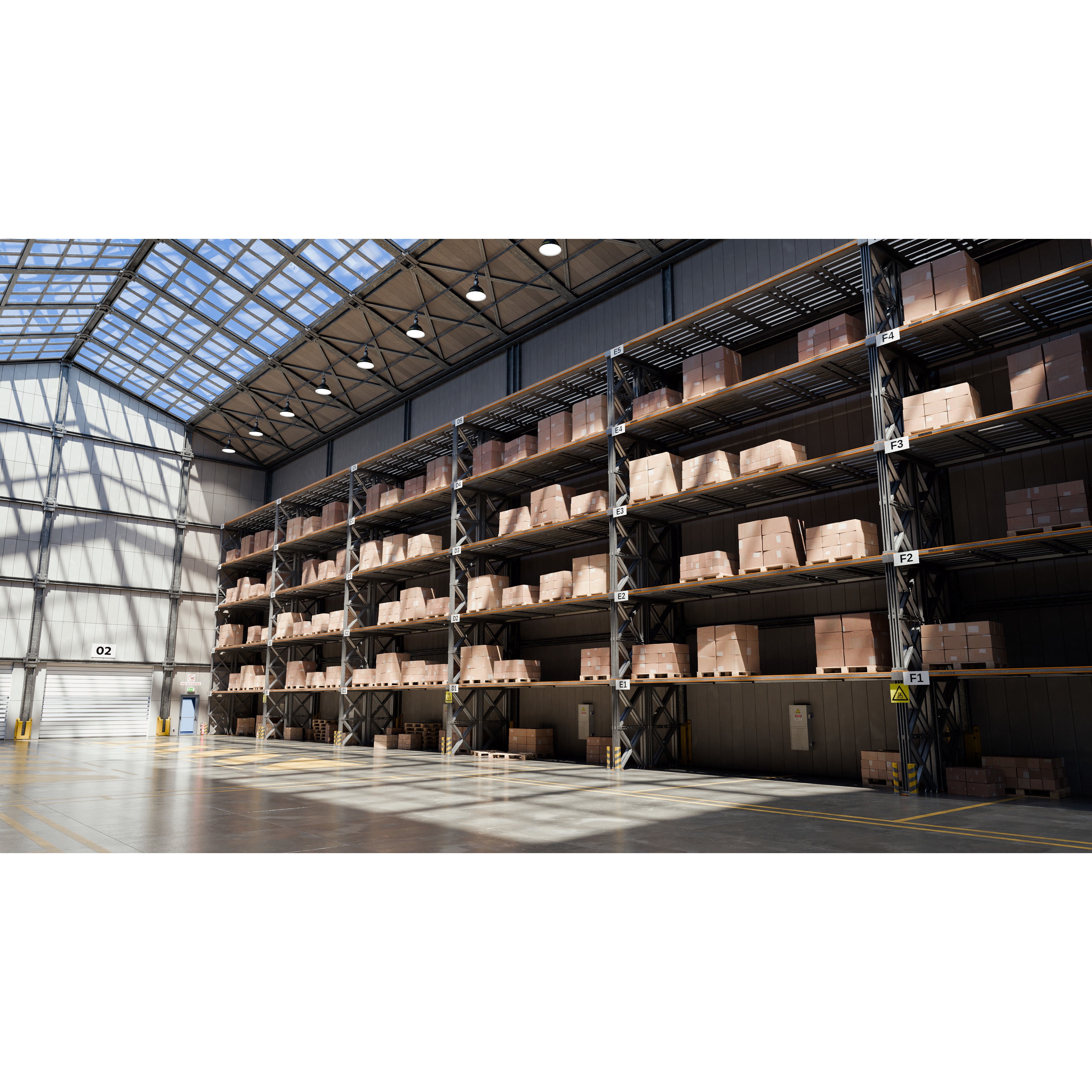 Small Warehouse - High-Poly Game-Ready 3D Model - View 5