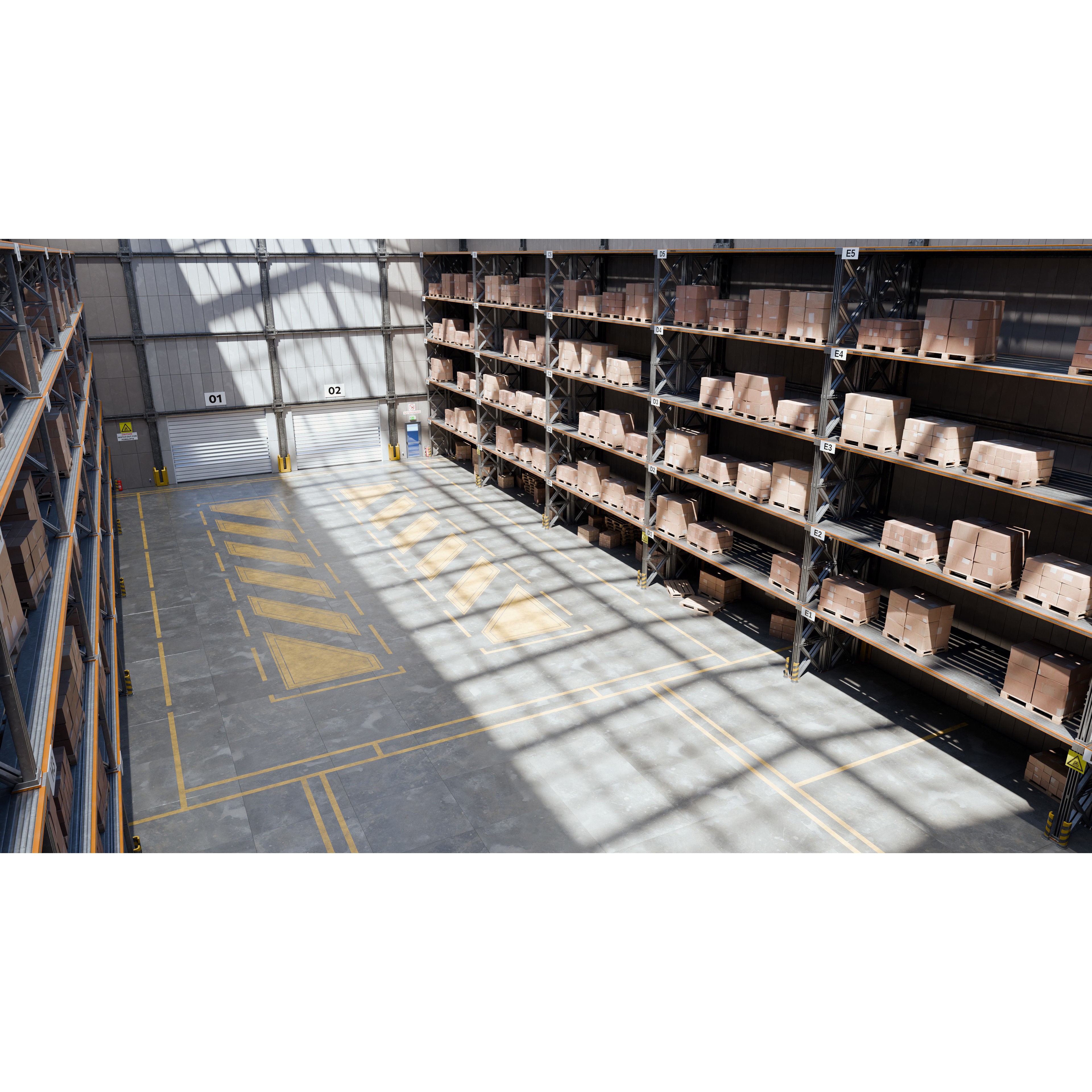 Small Warehouse - High-Poly Game-Ready 3D Model - View 6