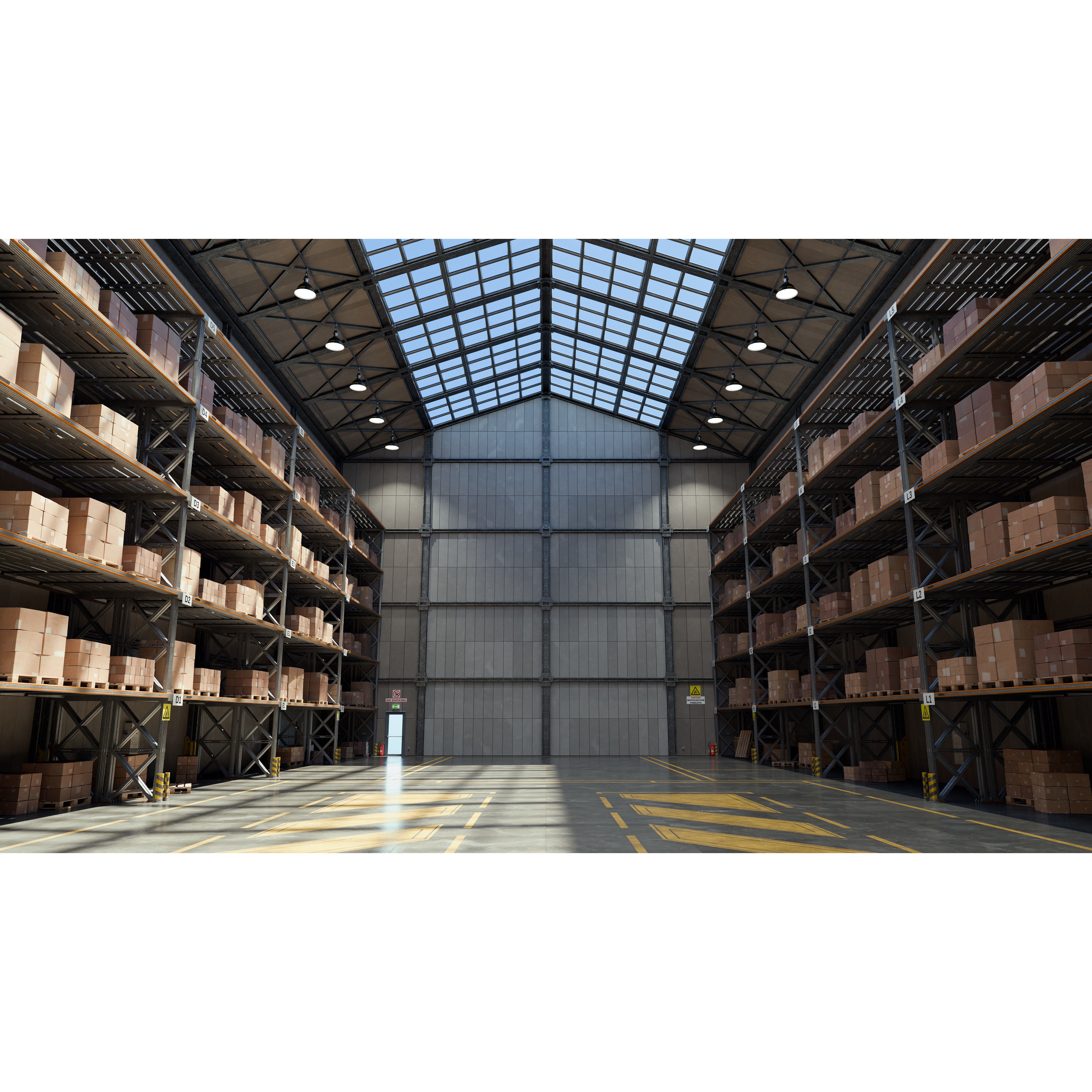 Small Warehouse - High-Poly Game-Ready 3D Model - View 8