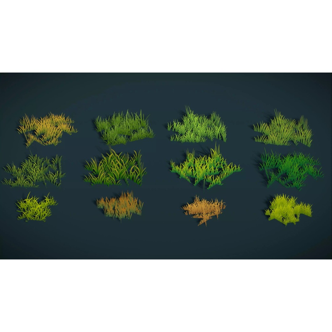 Stylized Plants 3D Model – Low Poly Foliage Collection, FBX - View 10