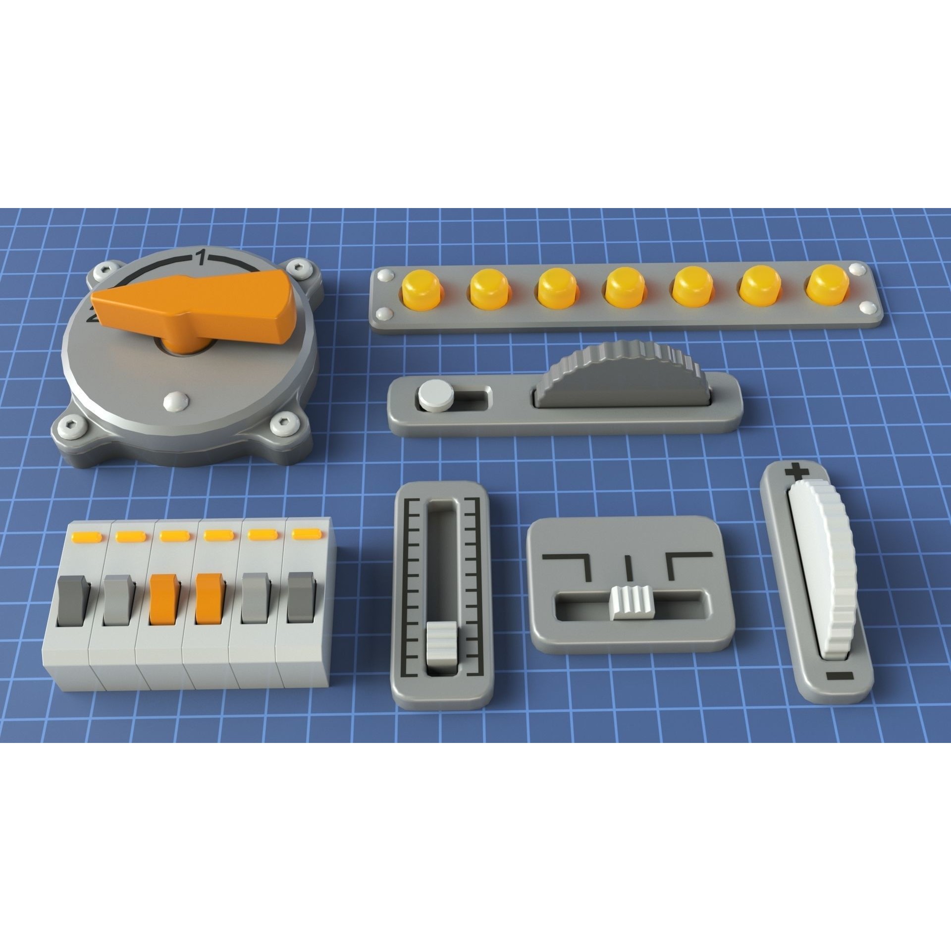 Industrial Kitbash - Low-Poly Game-Ready 3D Model - View 12
