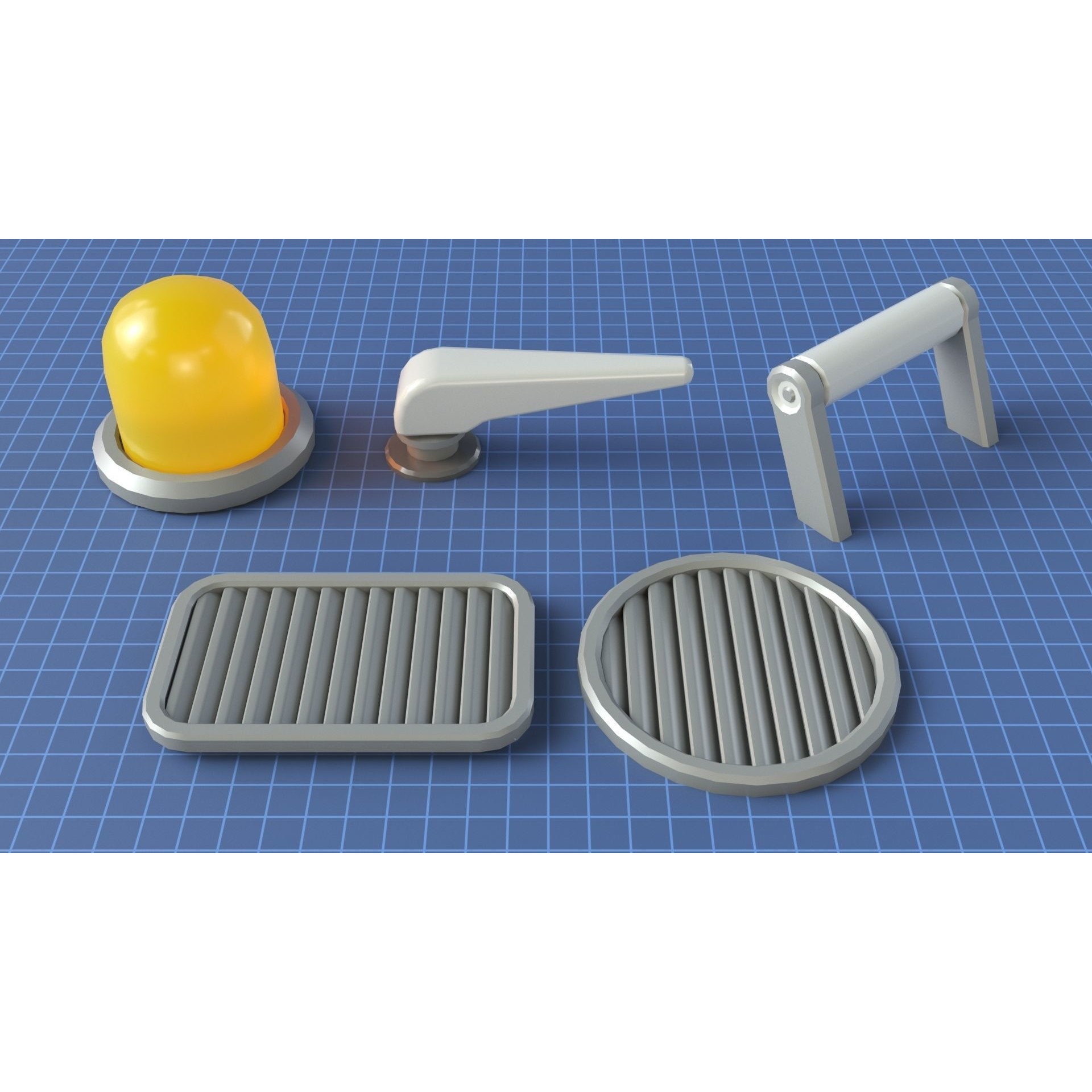 Industrial Kitbash - Low-Poly Game-Ready 3D Model - View 18
