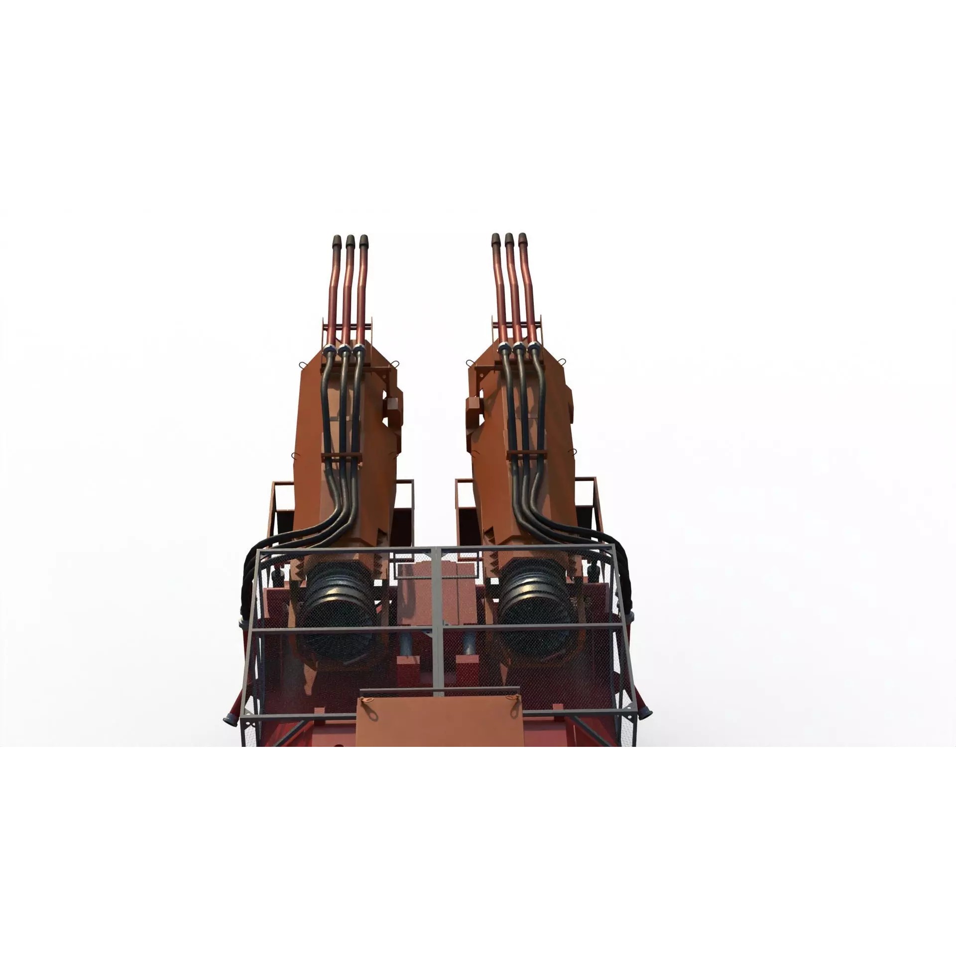 Big Wind Fire Fighting Tank - Game-Ready 3D Model - View 11