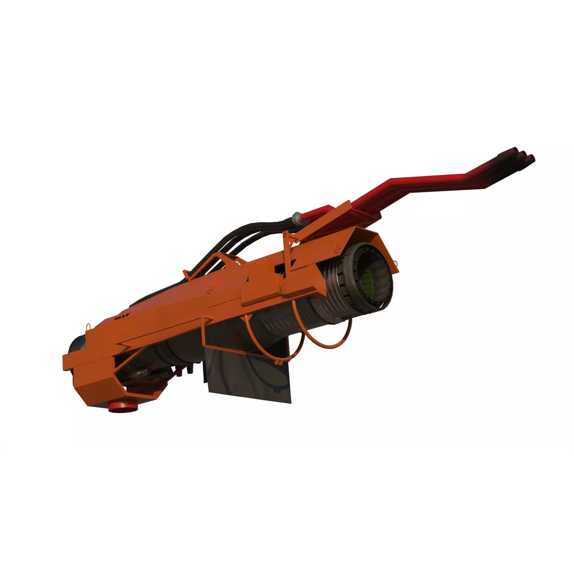 Big Wind Fire Fighting Tank - Game-Ready 3D Model - View 15