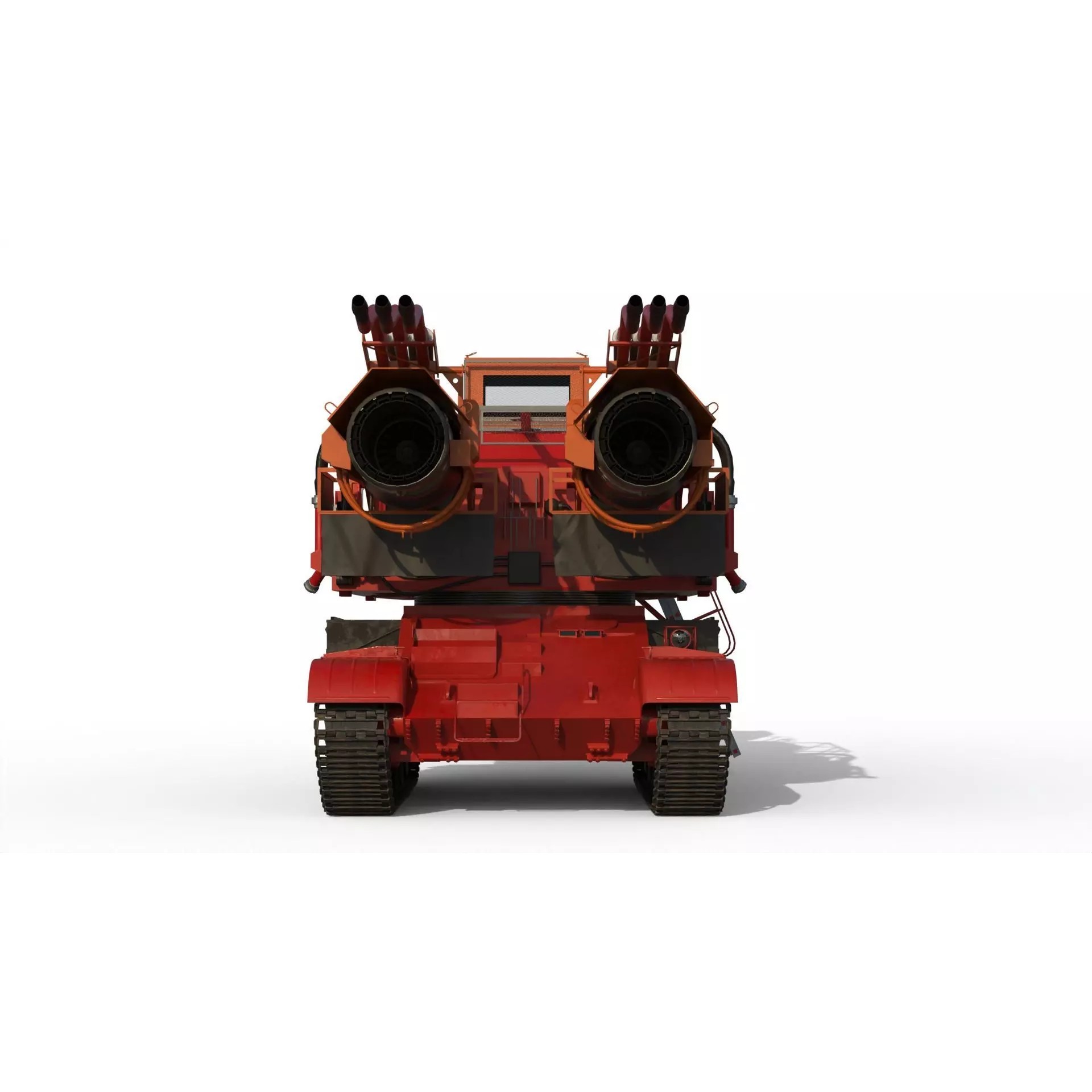 Big Wind Fire Fighting Tank - Game-Ready 3D Model - View 9