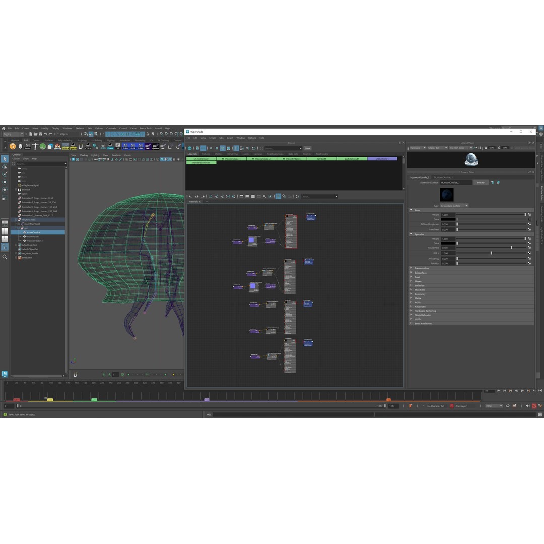 Moon Jellyfish 3D Model – Low Poly Game Asset, FBX, PBR Textures - View 14