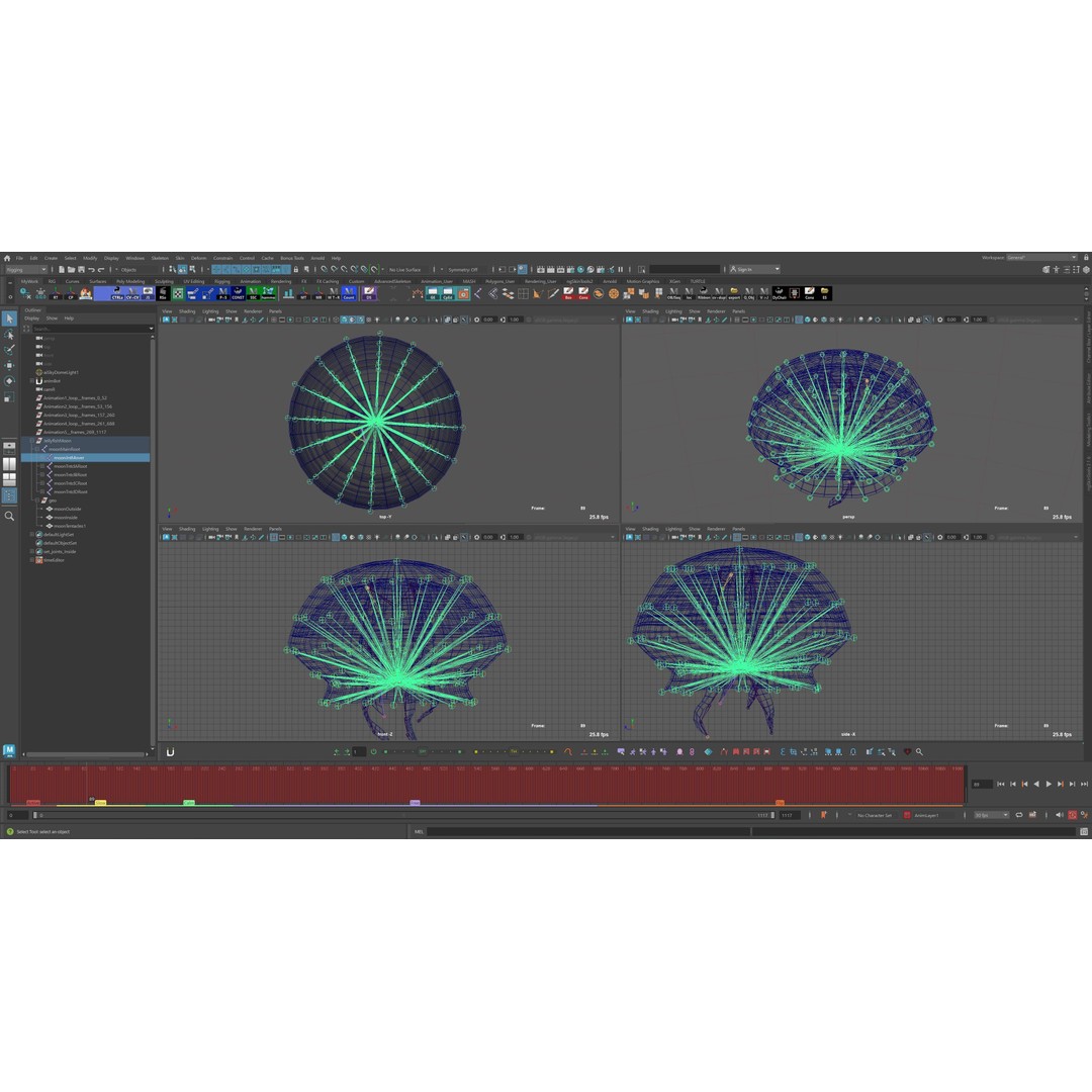 Moon Jellyfish 3D Model – Low Poly Game Asset, FBX, PBR Textures - View 17