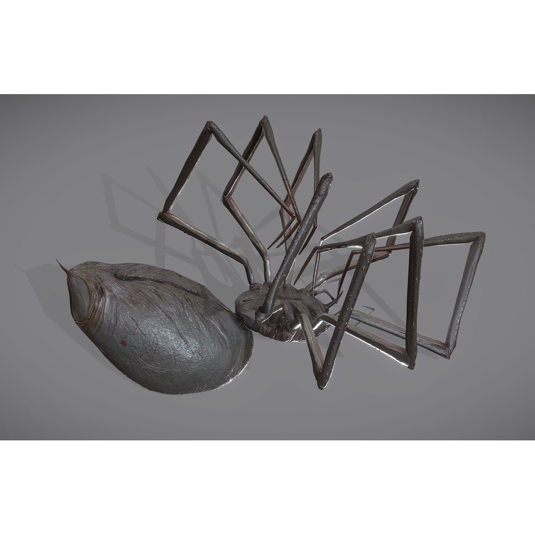 Spider Monster 3D Model – Low Poly Animated Creature, FBX - View 18