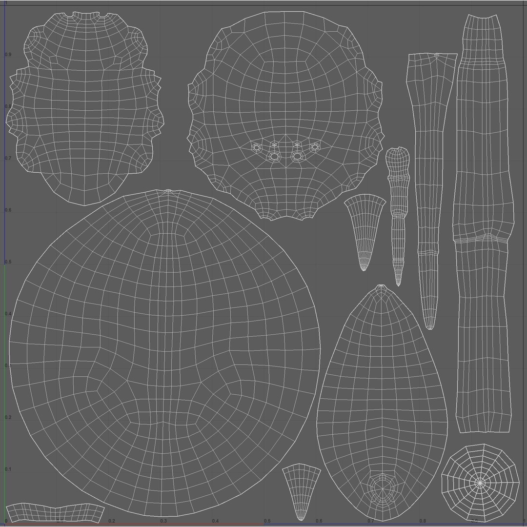 Spider Monster 3D Model – Low Poly Animated Creature, FBX - View 40