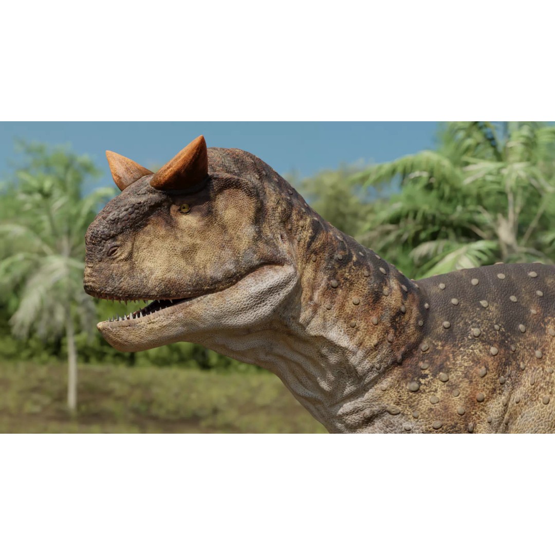 Carnotaurus 3D Model – Low Poly Rigged Asset with PBR Textures - View 10