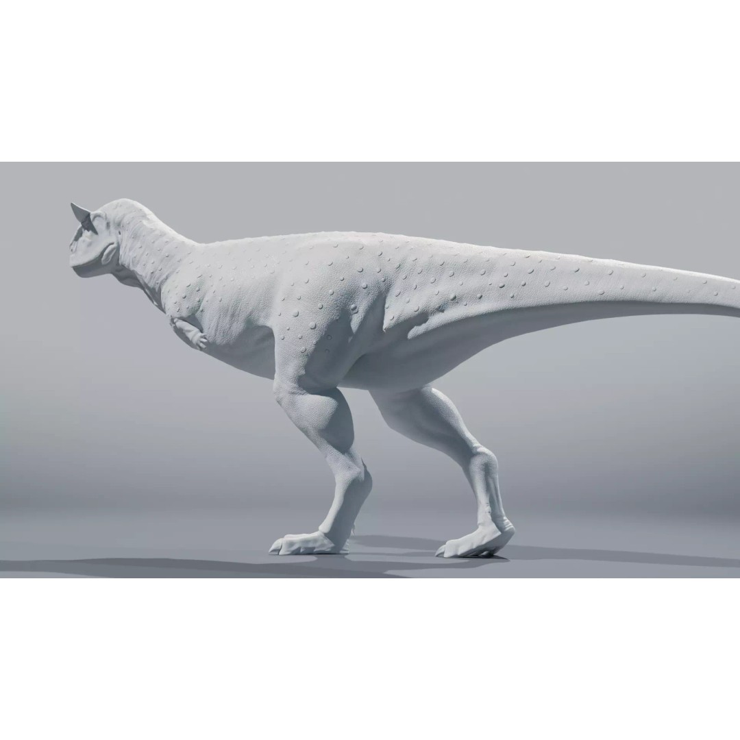 Carnotaurus 3D Model – Low Poly Rigged Asset with PBR Textures - View 15