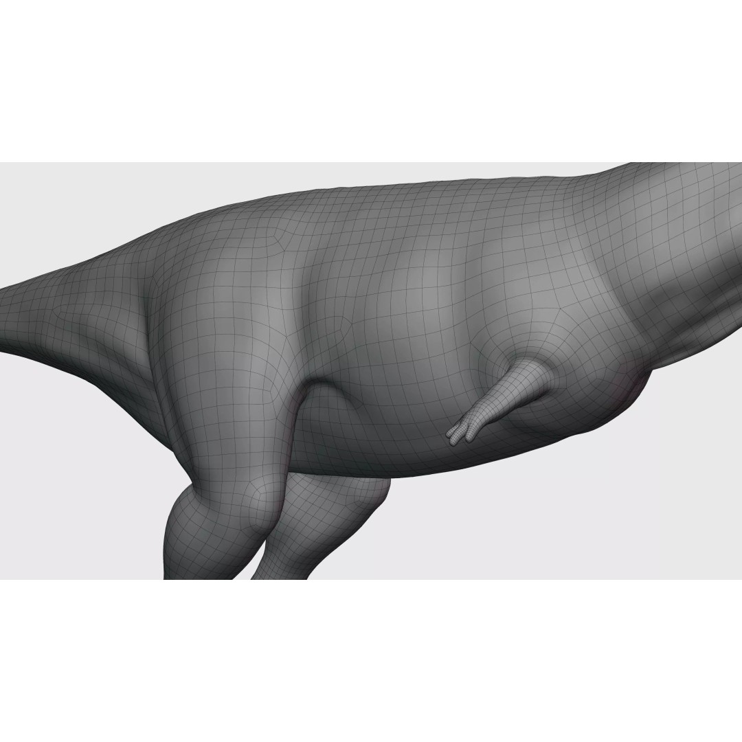 Carnotaurus 3D Model – Low Poly Rigged Asset with PBR Textures - View 19