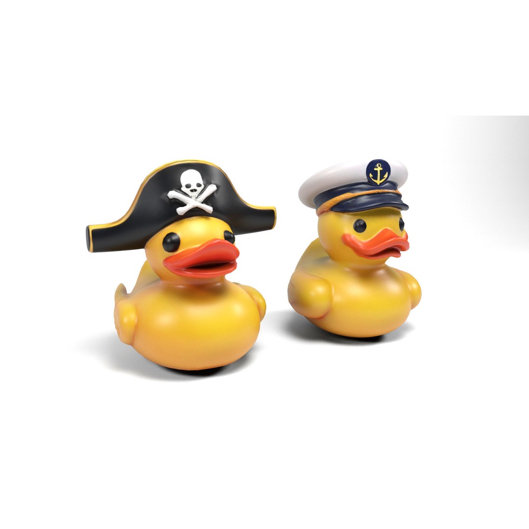 Ducklings 3D Model – Low Poly Animal Asset for Games and Animation - View 3