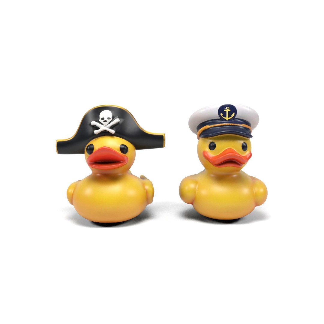 Ducklings 3D Model – Low Poly Animal Asset for Games and Animation - View 5