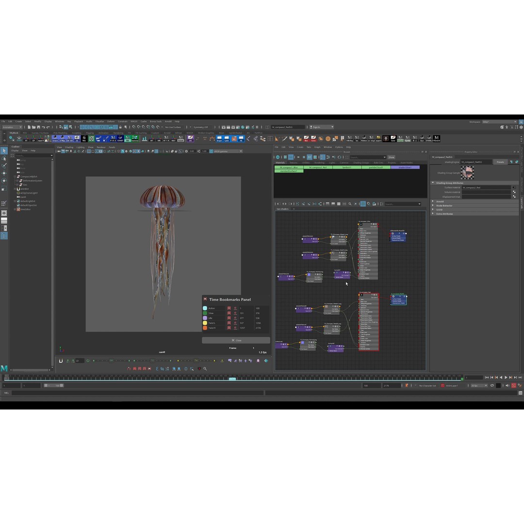 Jellyfish 3D Model – Low Poly Animated Marine Asset, FBX, PBR - View 12