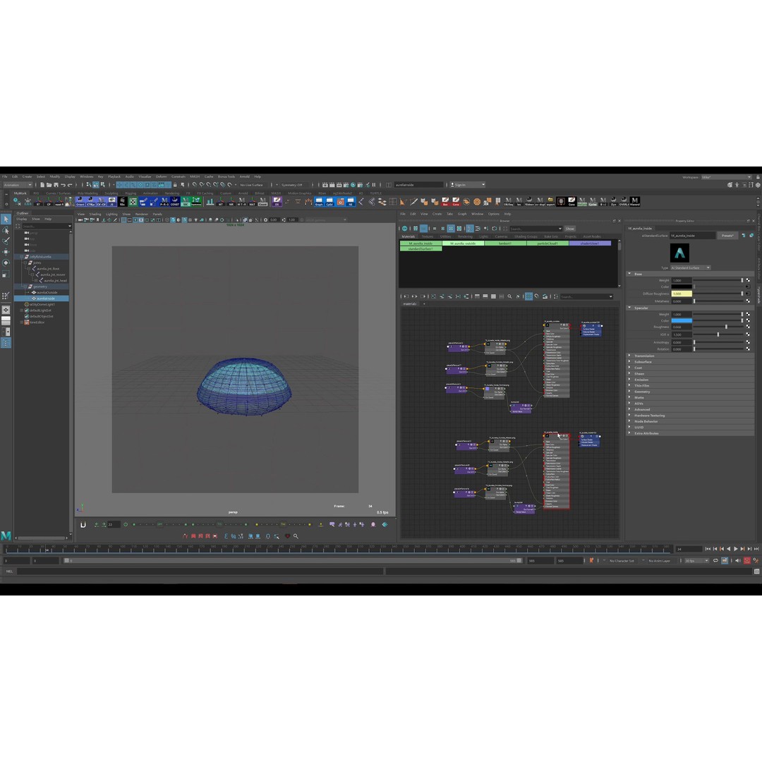Jellyfish 3D Model – Low Poly Animated Marine Asset, FBX, PBR - View 4
