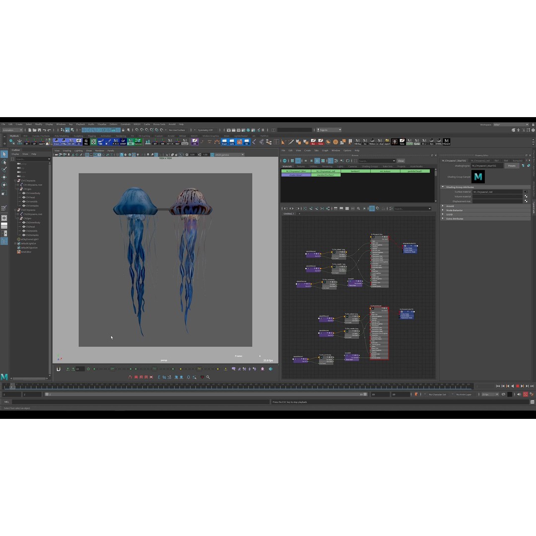 Jellyfish 3D Model – Low Poly Animated Marine Asset, FBX, PBR - View 5