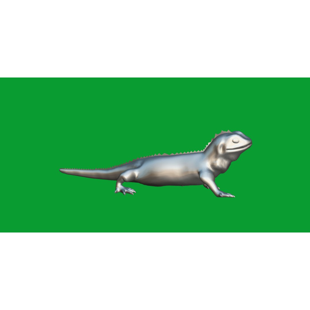 Tuatara Reptile 3D Model – Low Poly Game Ready with Animations - View 11