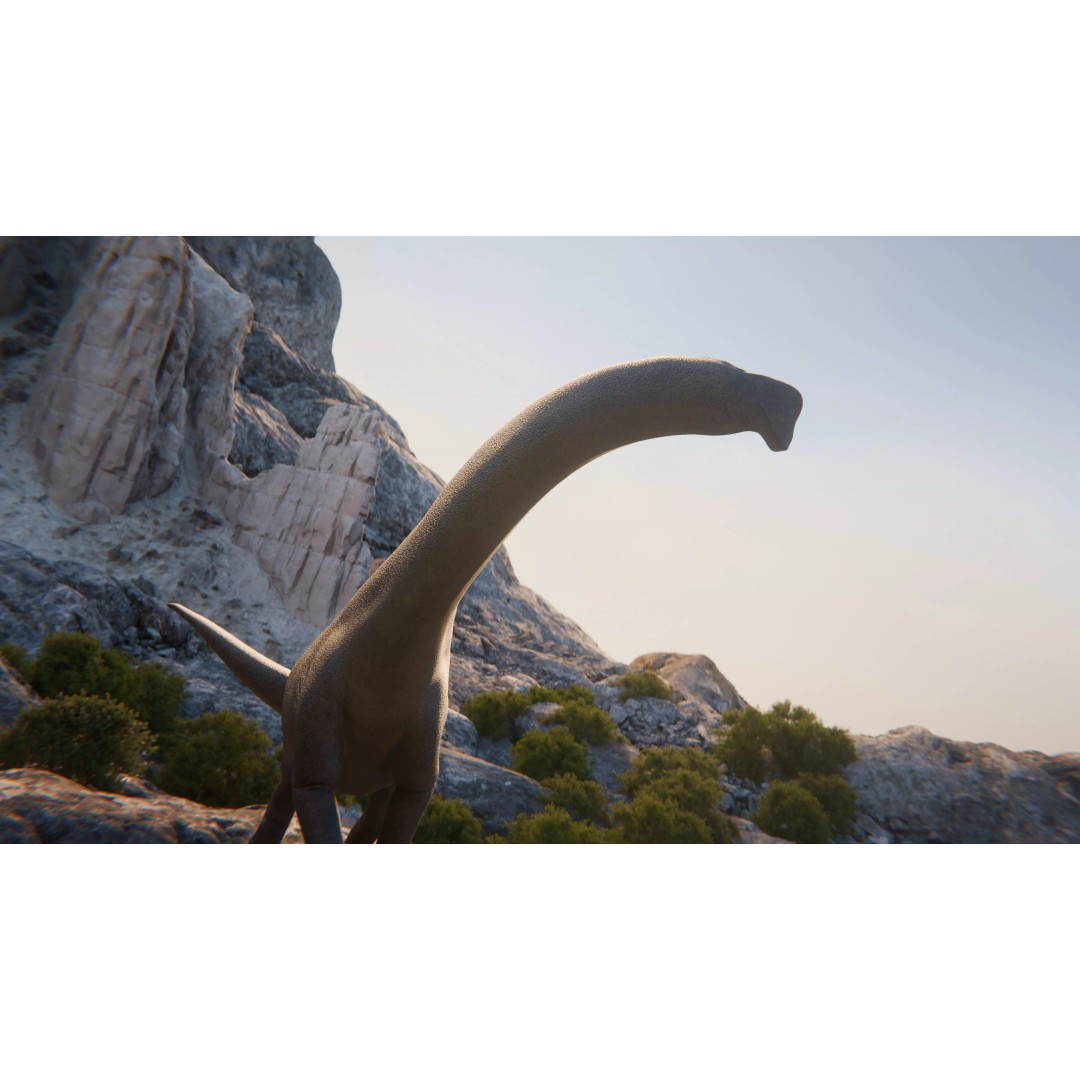 Brachiosaurus 3D Model – Rigged Low-Poly Dinosaur with PBR Textures - View 12