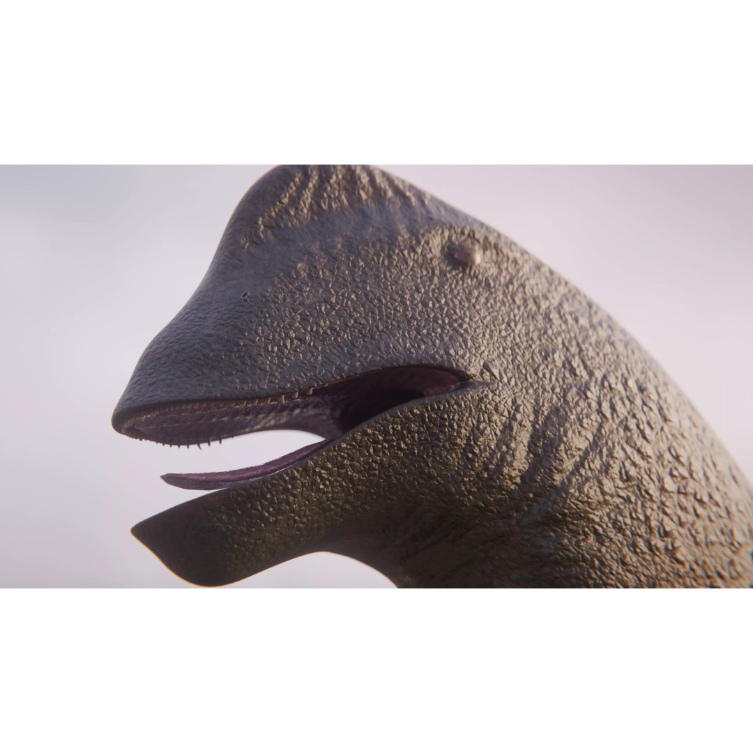 Brachiosaurus 3D Model – Rigged Low-Poly Dinosaur with PBR Textures - View 15