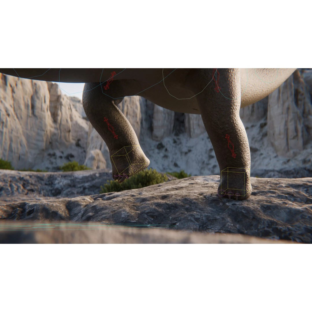 Brachiosaurus 3D Model – Rigged Low-Poly Dinosaur with PBR Textures - View 16