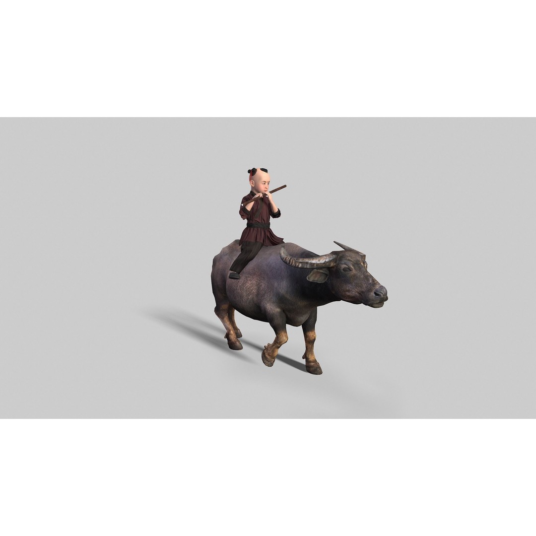 Children 3D Model – Low Poly Animated Character, FBX & MAX - View 11