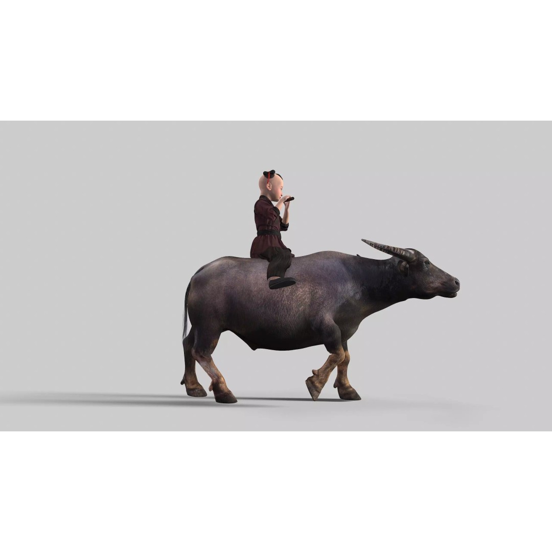 Children 3D Model – Low Poly Animated Character, FBX & MAX - View 2