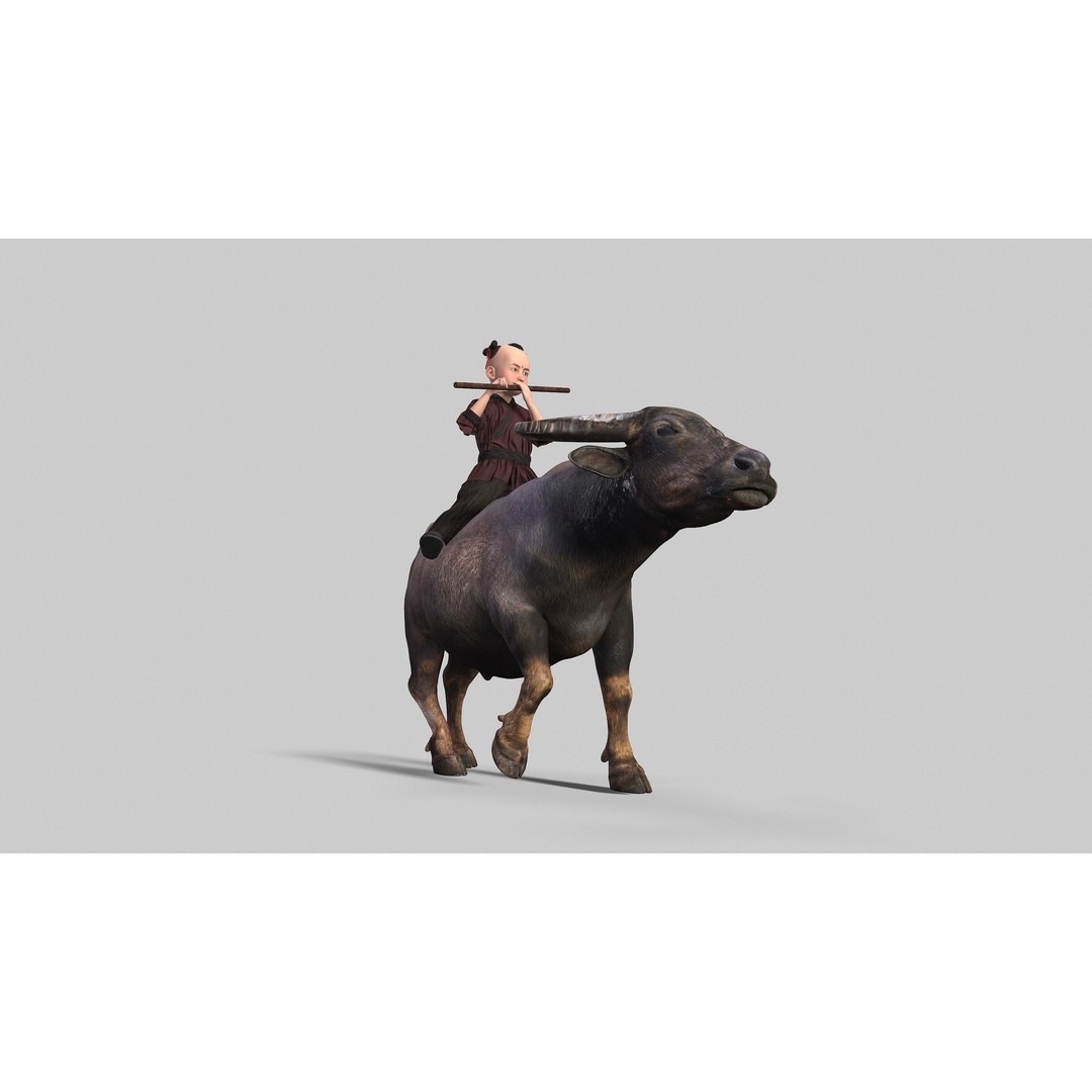 Children 3D Model – Low Poly Animated Character, FBX & MAX - View 3