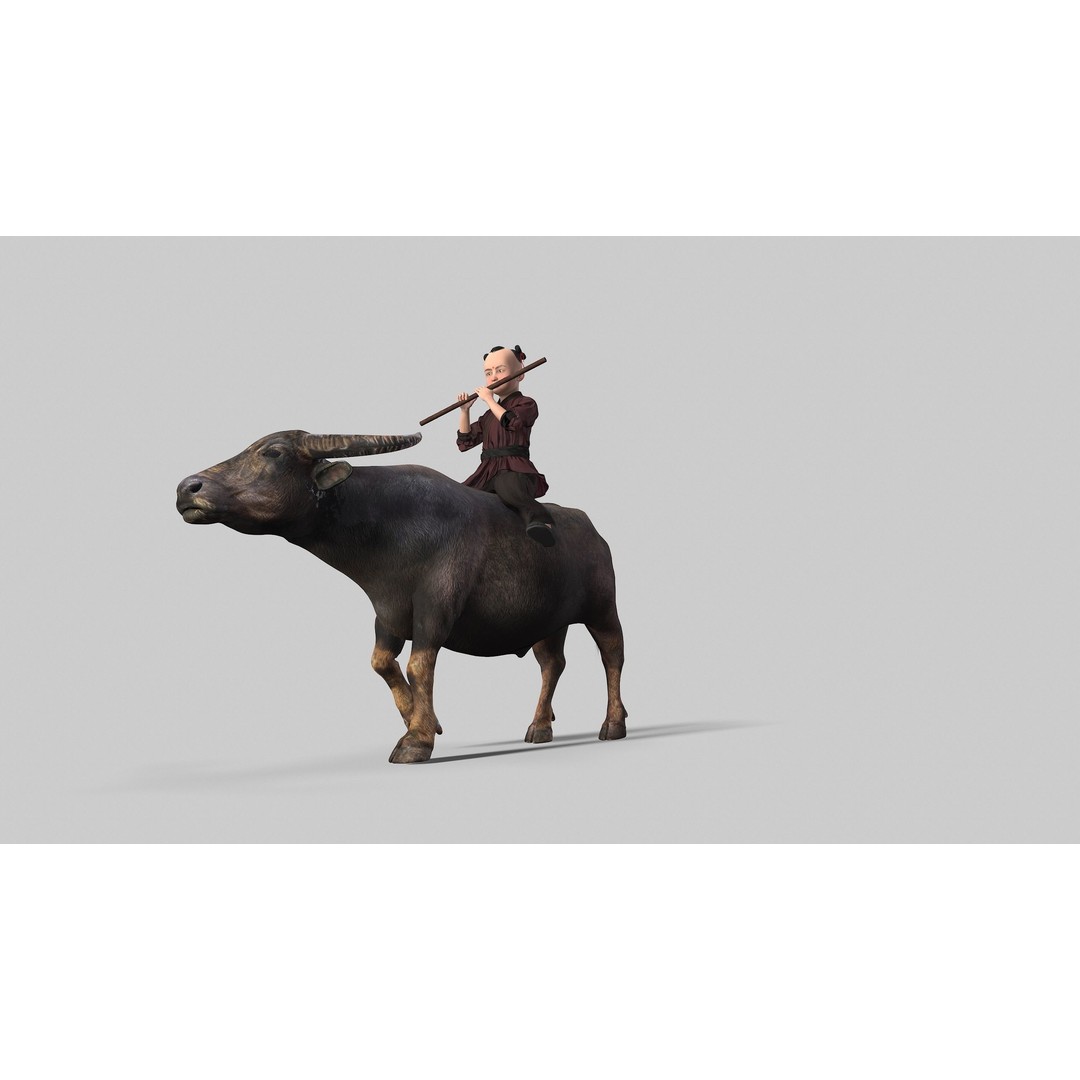 Children 3D Model – Low Poly Animated Character, FBX & MAX - View 4