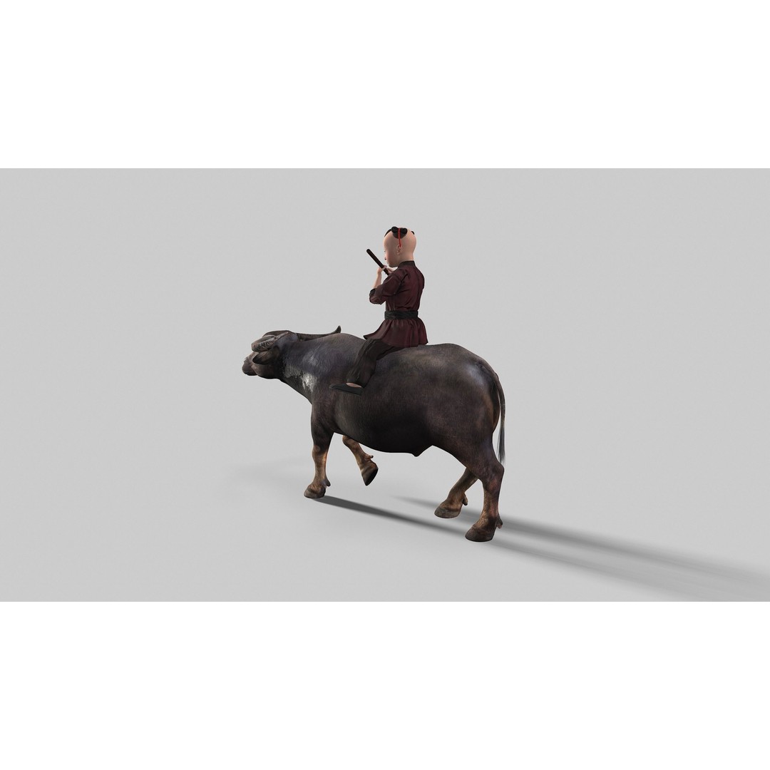 Children 3D Model – Low Poly Animated Character, FBX & MAX - View 8