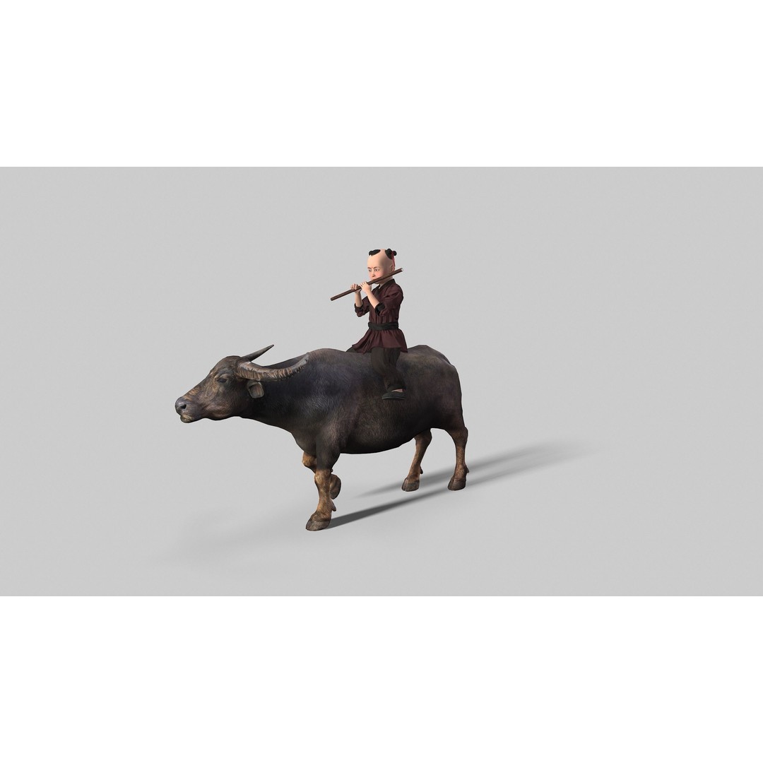 Children 3D Model – Low Poly Animated Character, FBX & MAX - View 9