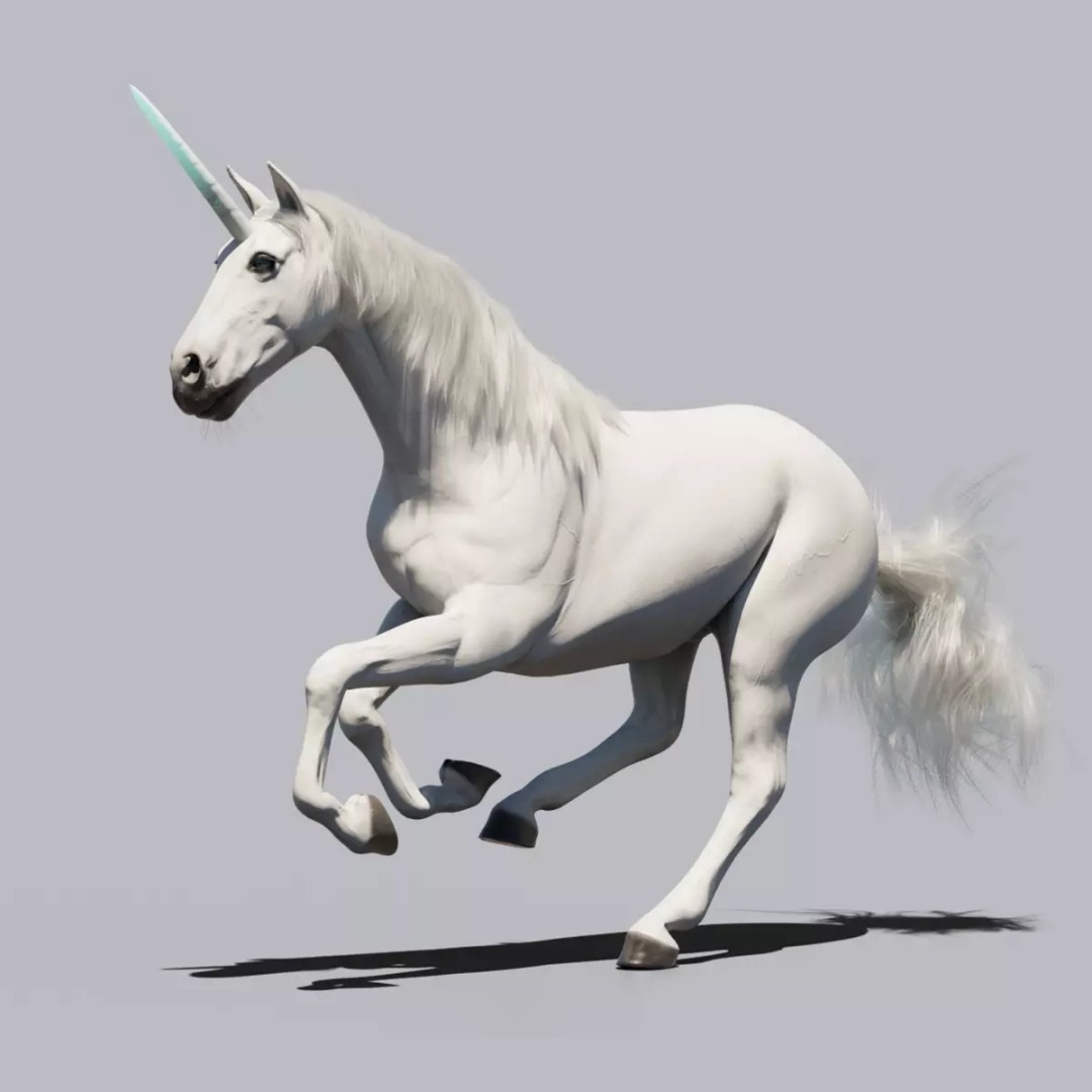Unicorn 3D Model – Animated Rigged Character with PBR Textures - View 2