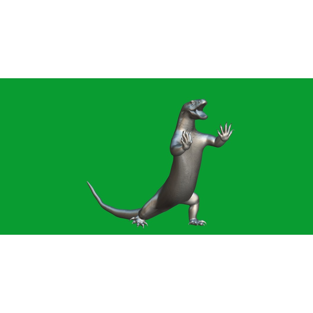 Komodo Dragon 3D Model – Low Poly Game Ready, FBX, Blender - View 18
