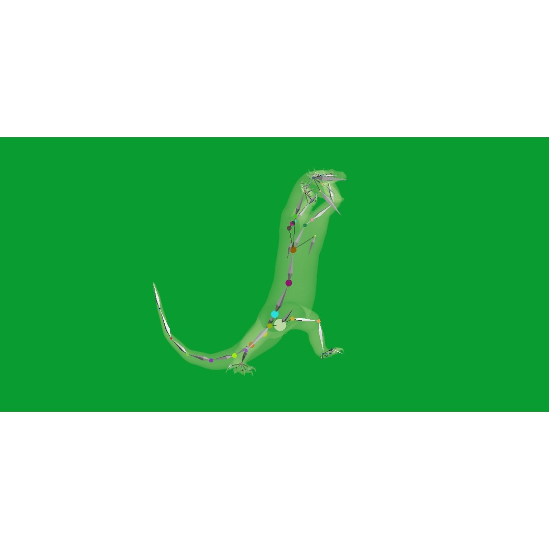 Komodo Dragon 3D Model – Low Poly Game Ready, FBX, Blender - View 4