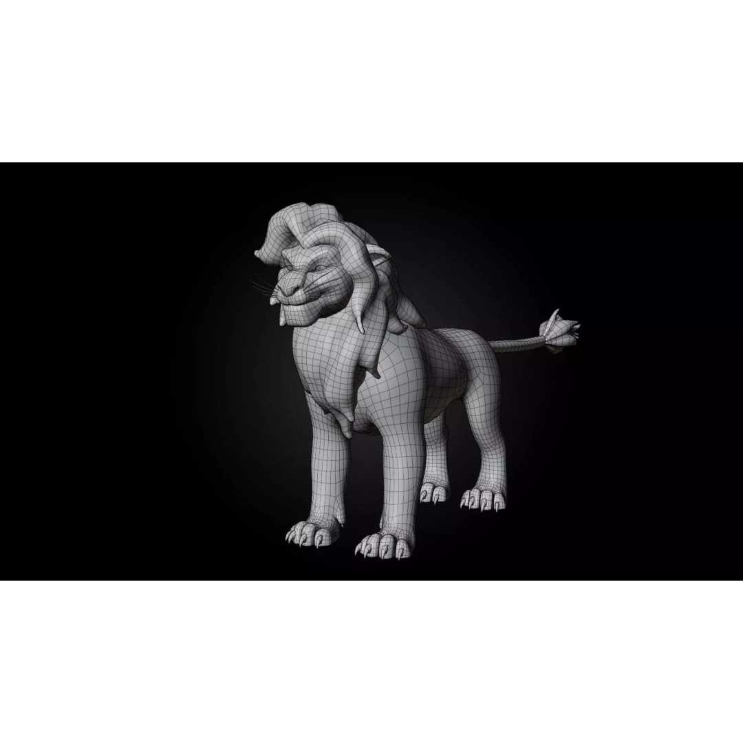Lion Pride Pack 3D Model – Stylized Rigged Characters, FBX - View 12